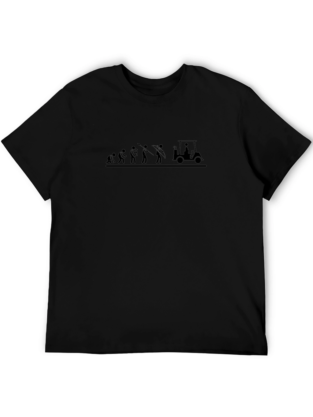 Golf Evolution T-Shirt - Mens Funny Golfing Tee