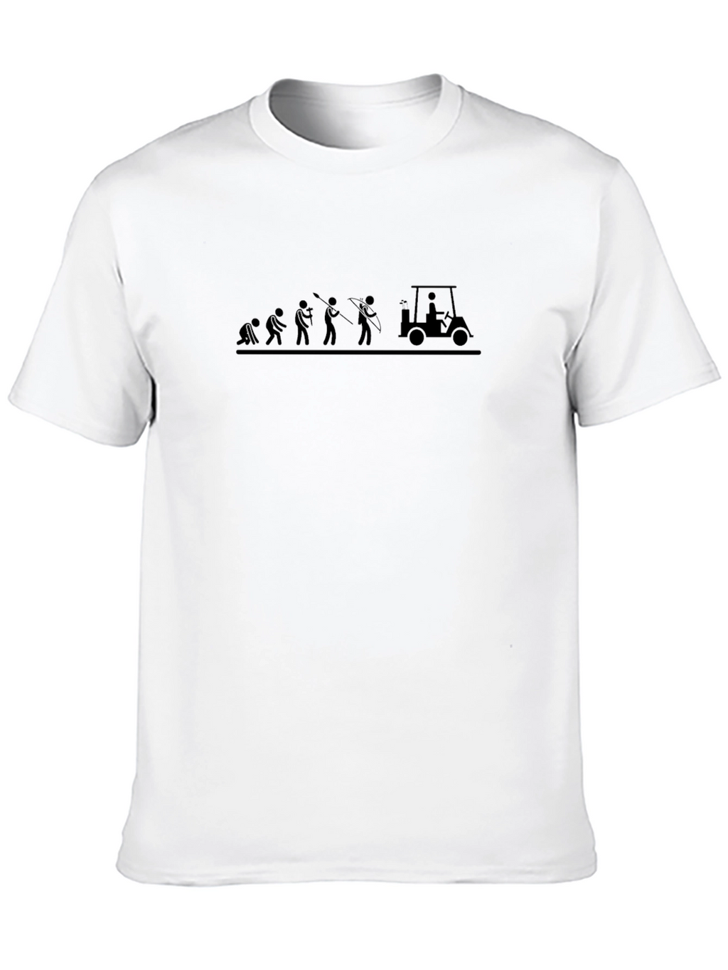 Golf Evolution T-Shirt - Mens Funny Golfing Tee