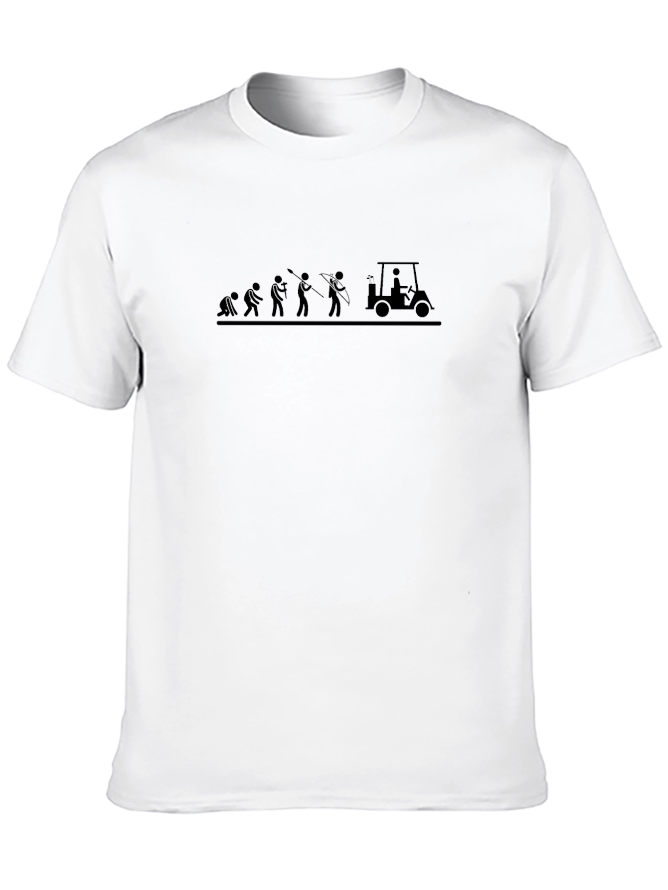 Golf Evolution T-Shirt - Mens Funny Golfing Tee