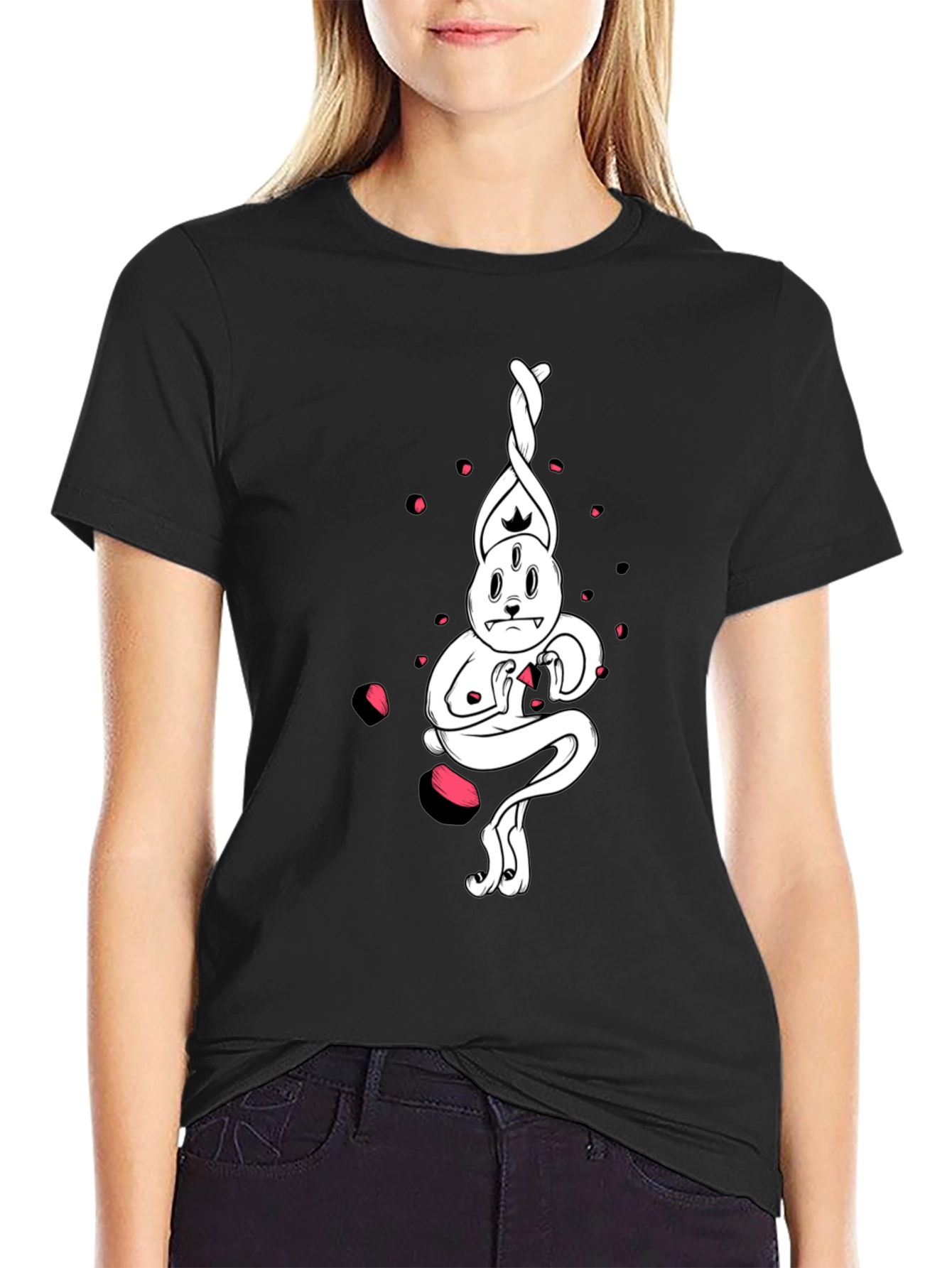 Surreal Rabbit Graphic Tee - Unique Design