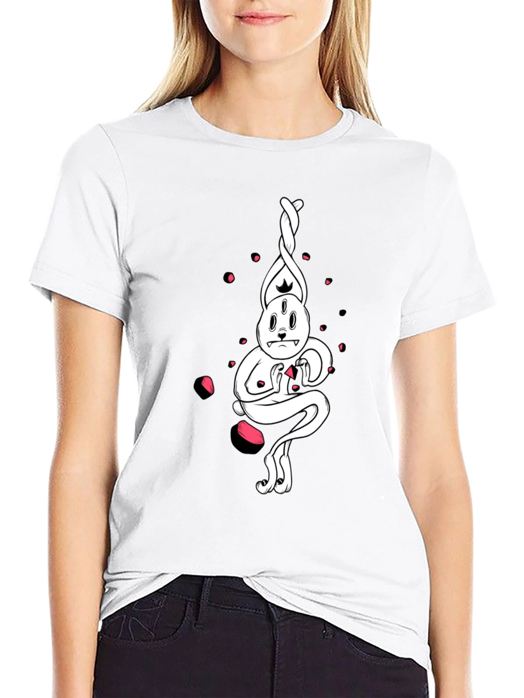 Surreal Rabbit Graphic Tee - Unique Design
