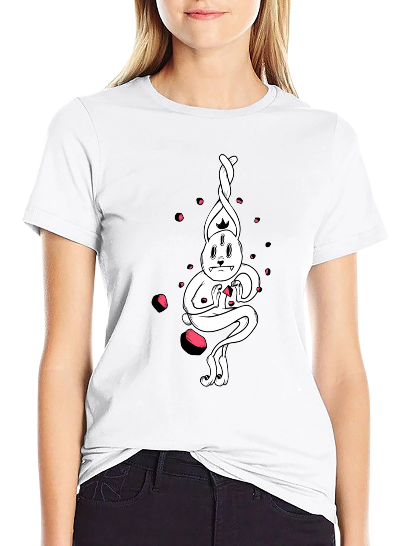 Surreal Rabbit Graphic Tee - Unique Design
