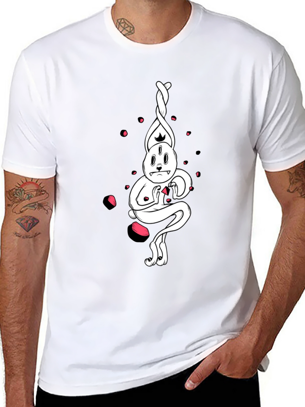 Surreal Rabbit Graphic Tee - Unique Design