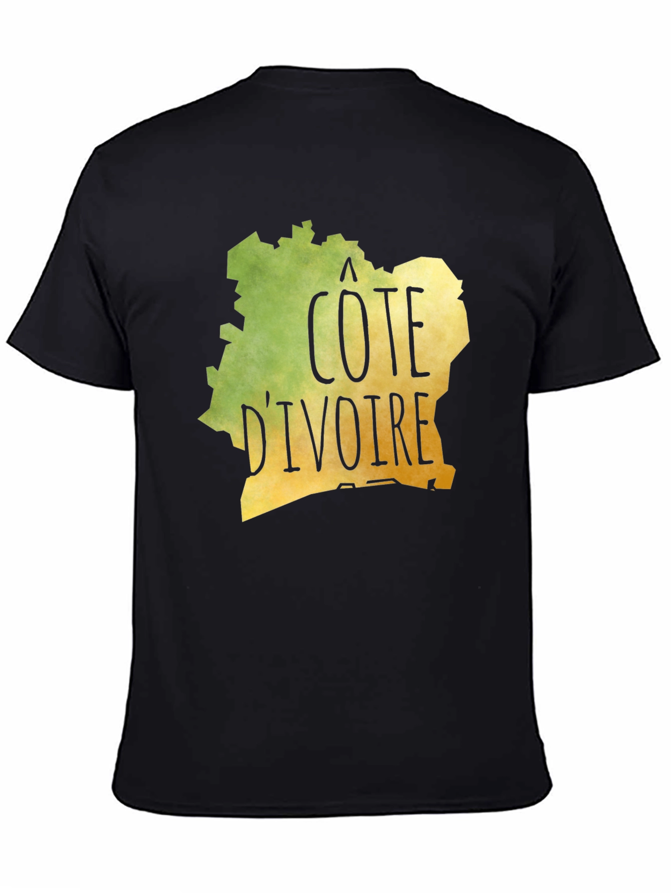 Cote DIvoire Graphic Tee - Black Unisex T-Shirt