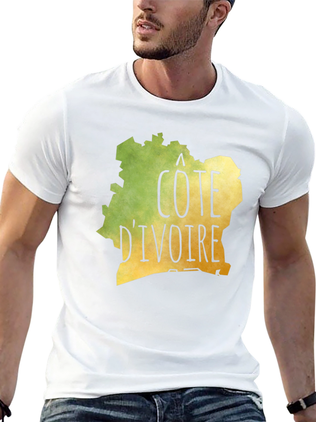 Cote DIvoire Graphic Tee - Black Unisex T-Shirt