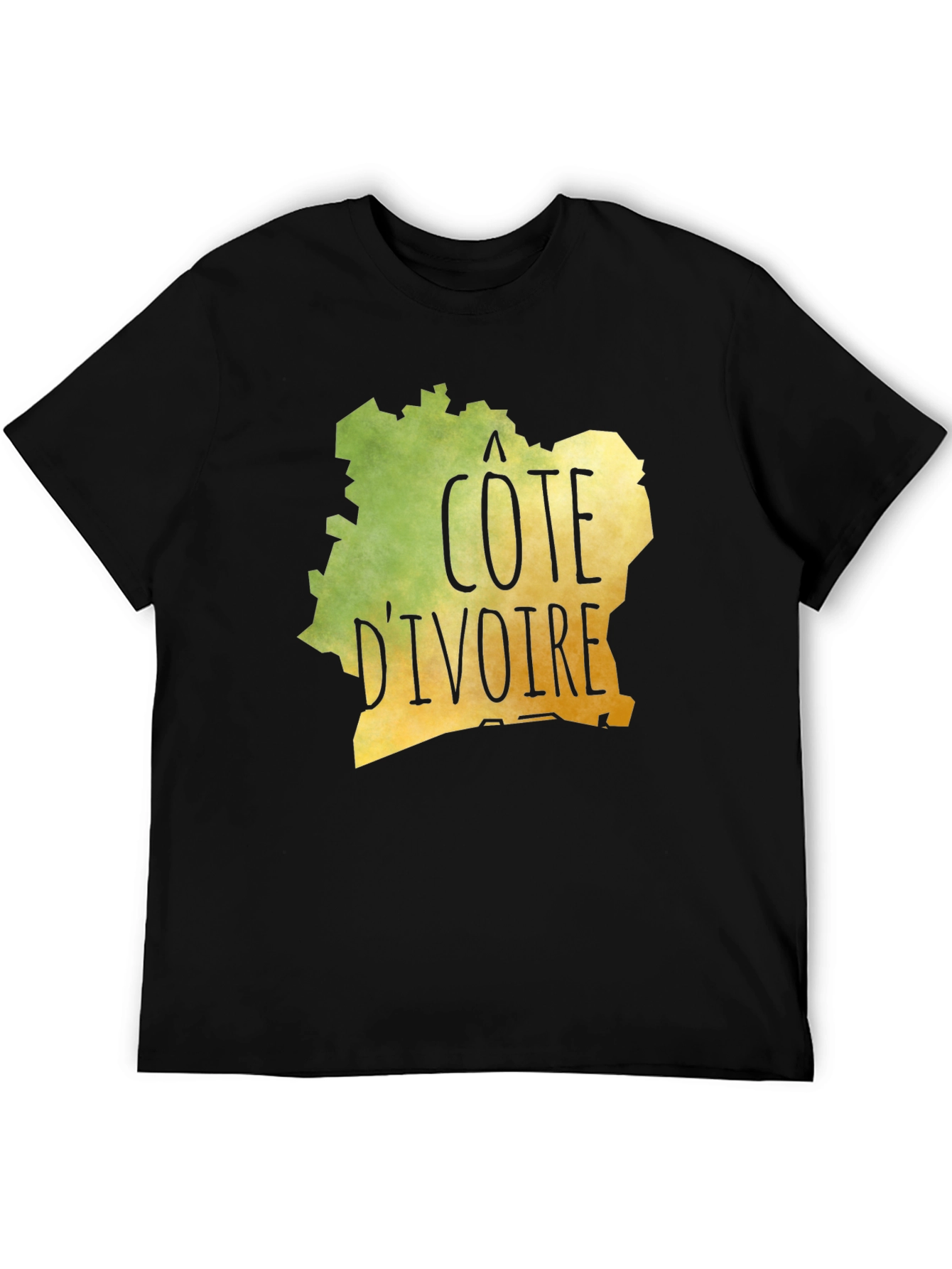 Cote DIvoire Graphic Tee - Black Unisex T-Shirt