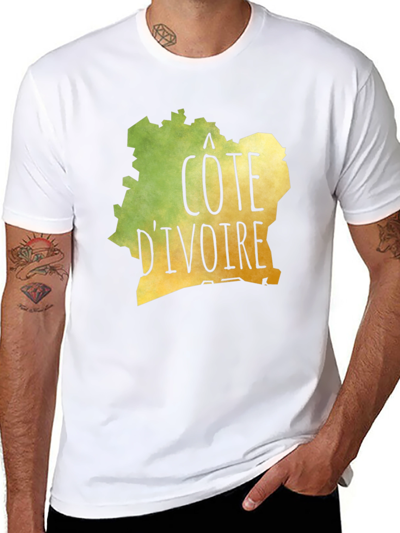 Cote DIvoire Graphic Tee - Black Unisex T-Shirt
