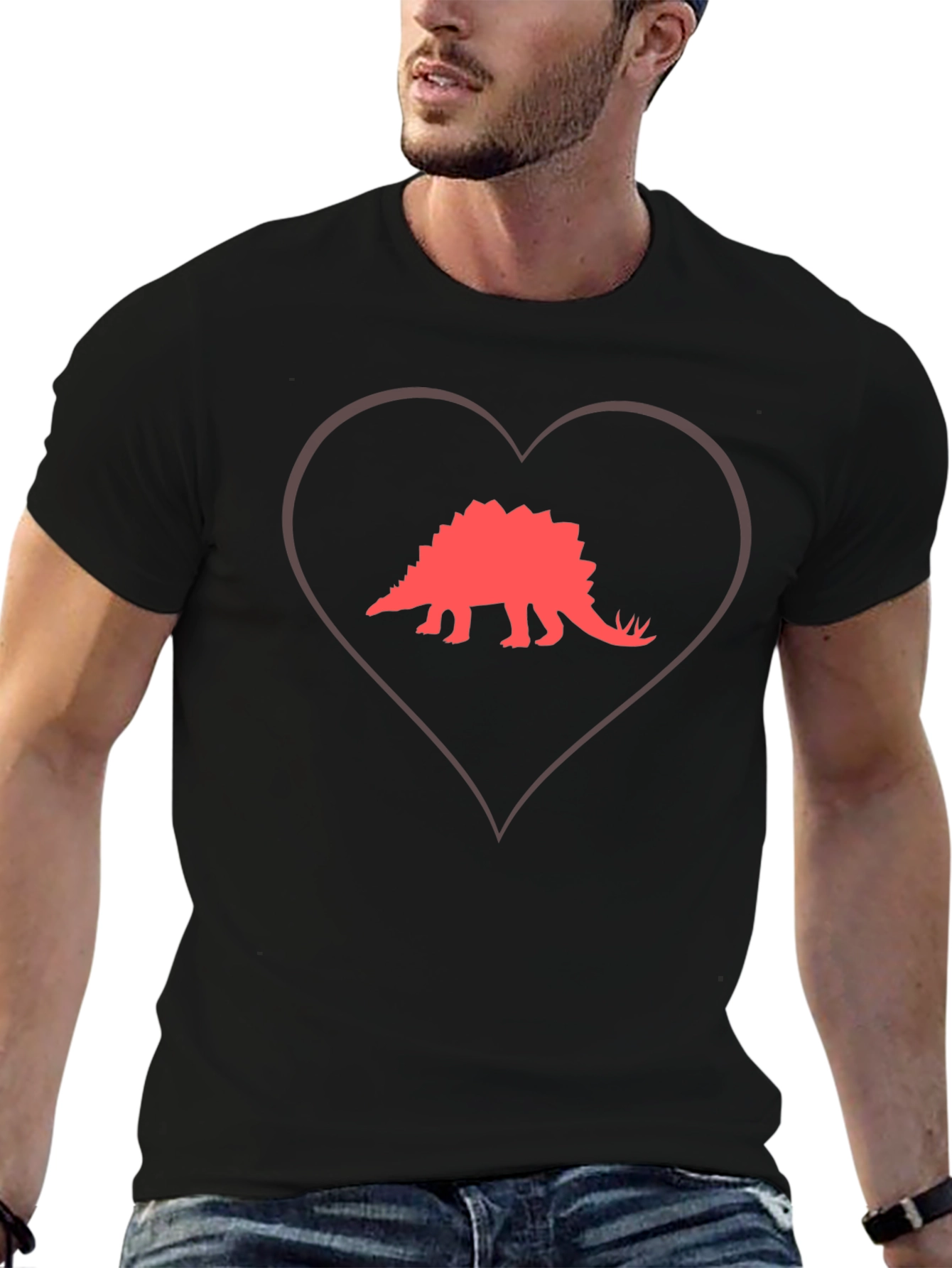 Dinosaur Heart T-Shirt - Graphic Tee