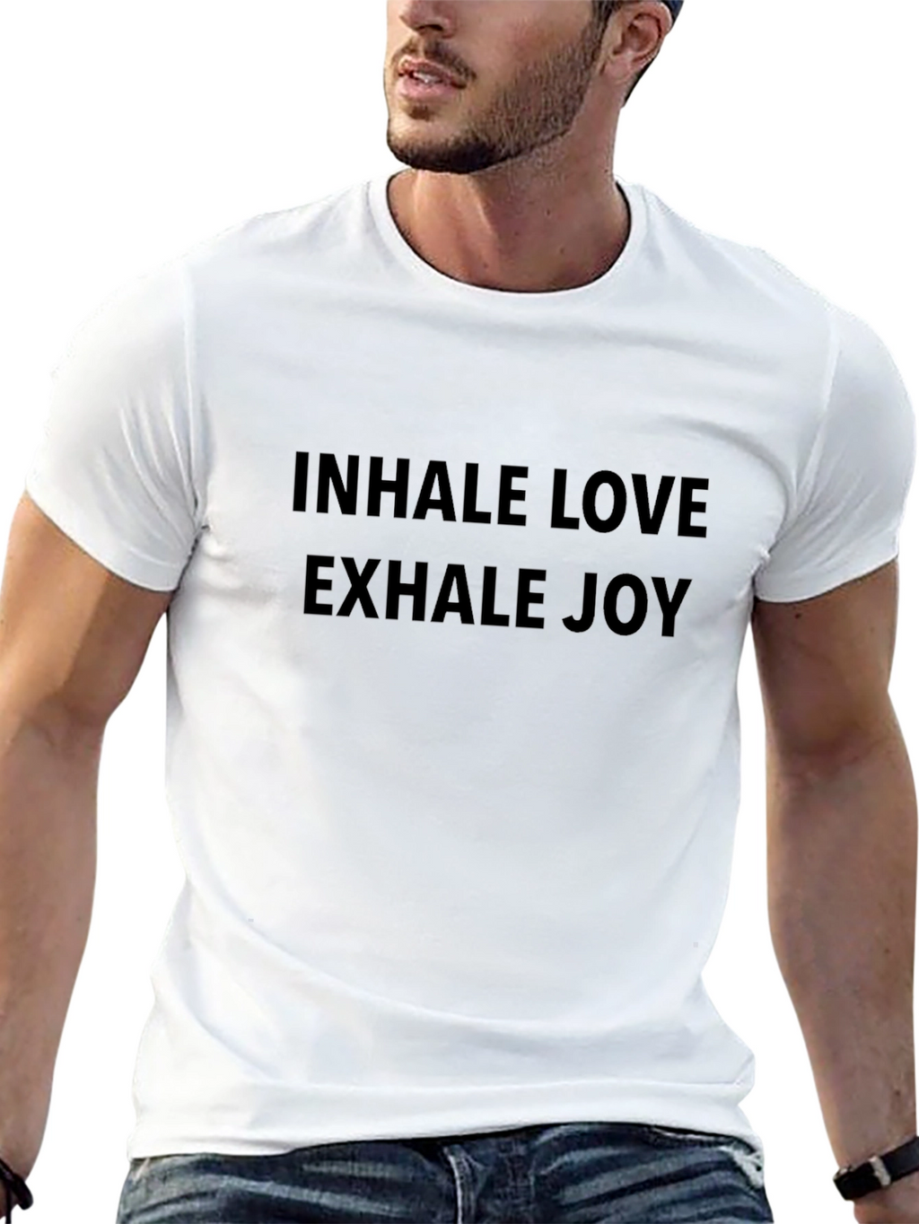 Inhale Love Exhale Joy Black T-Shirt
