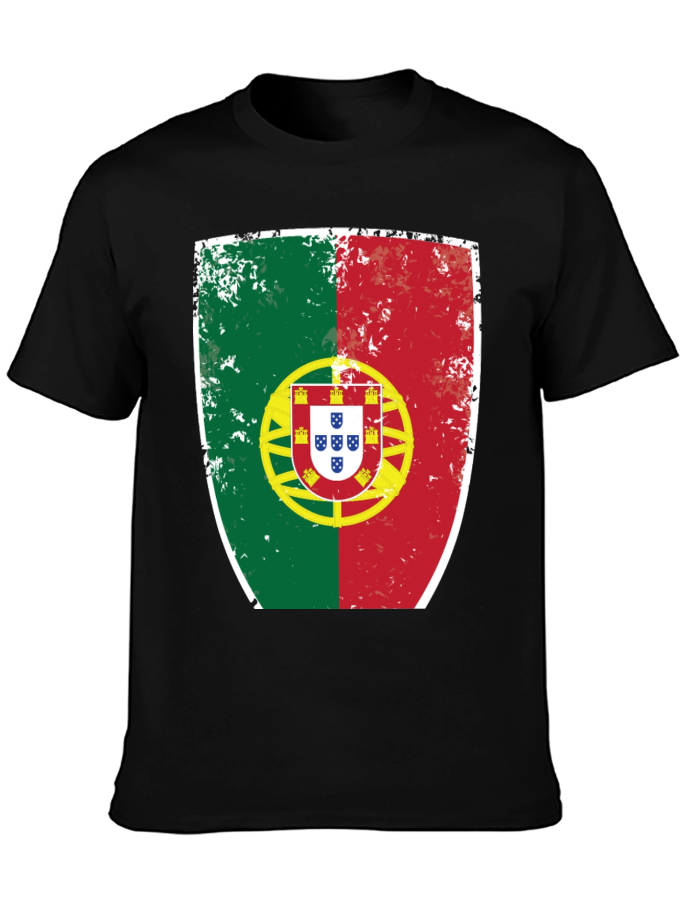 Portugal Flag Shield Graphic T-Shirt
