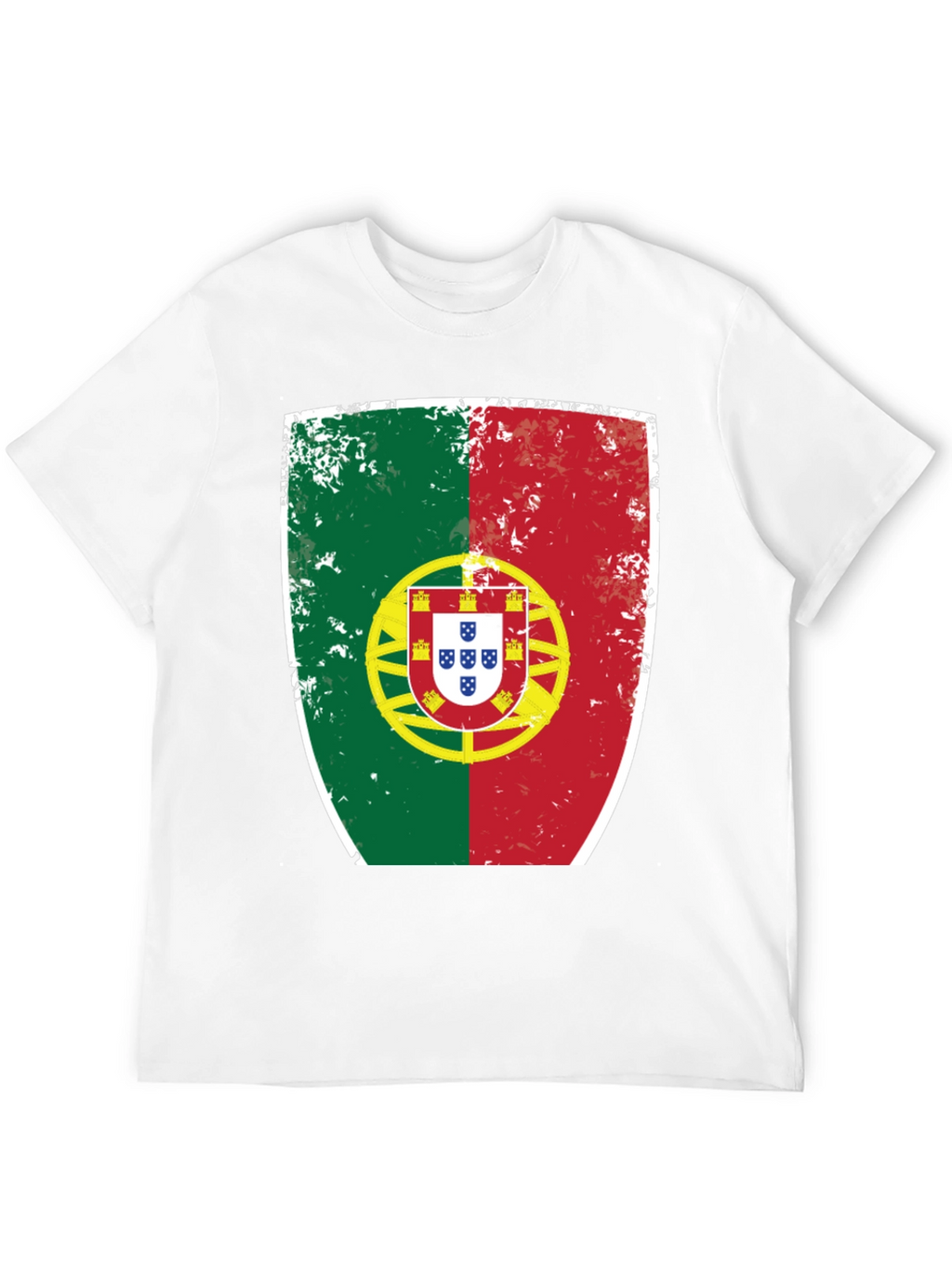 Portugal Flag Shield Graphic T-Shirt