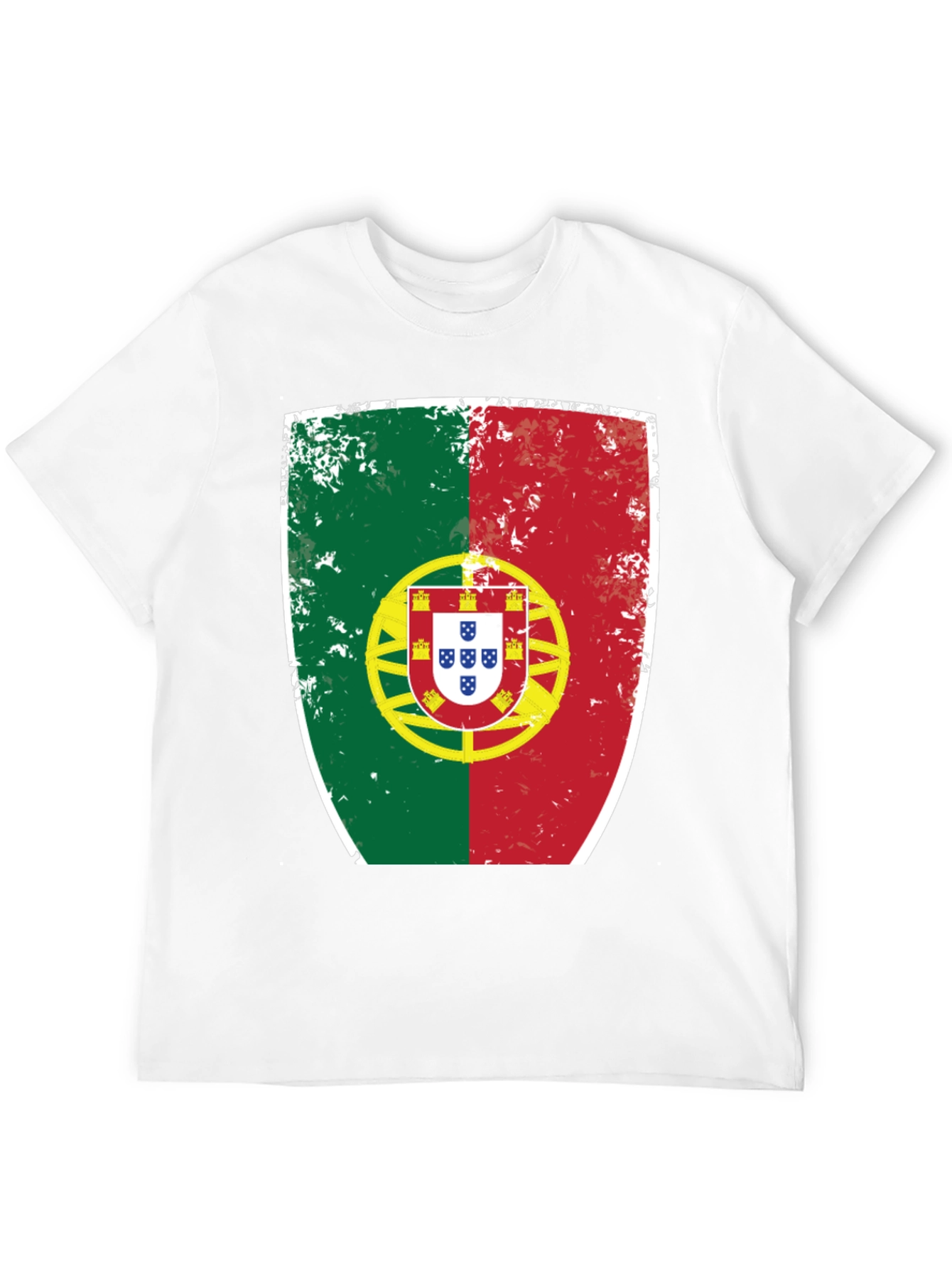 Portugal Flag Shield Graphic T-Shirt