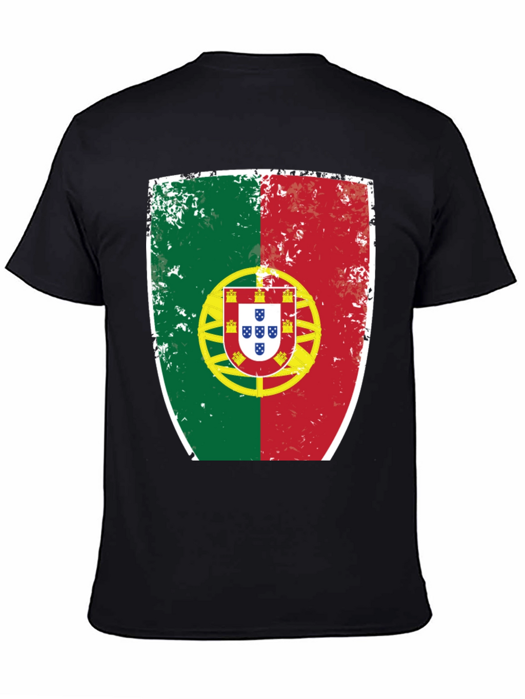 Portugal Flag Shield Graphic T-Shirt