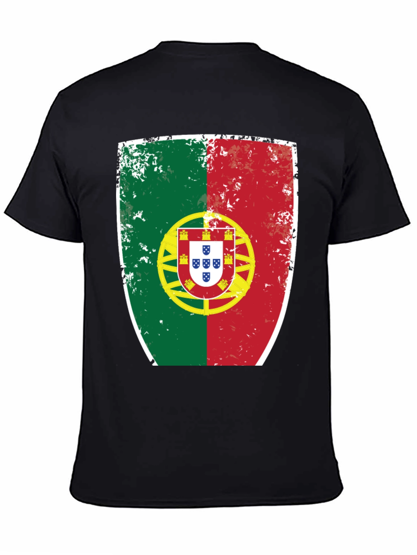 Portugal Flag Shield Graphic T-Shirt