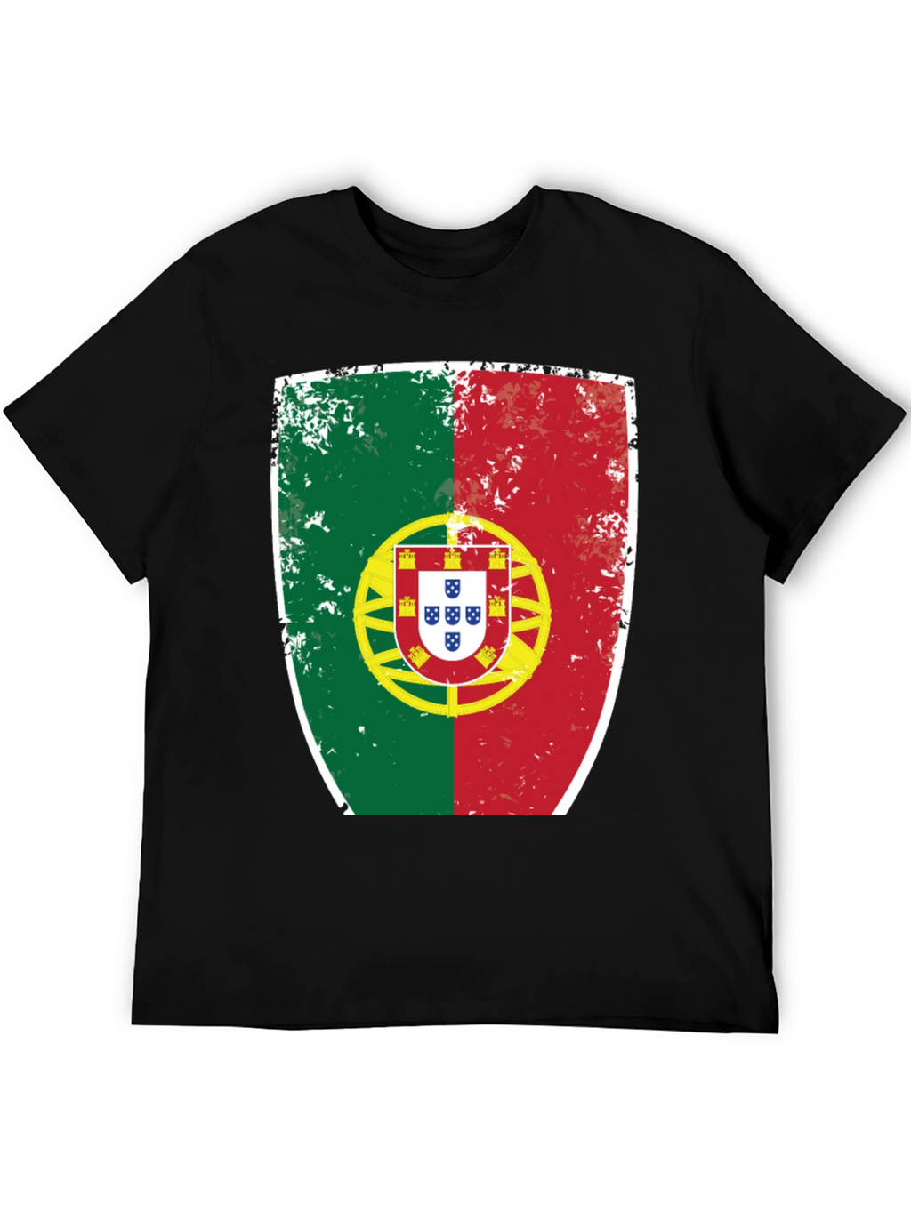 Portugal Flag Shield Graphic T-Shirt