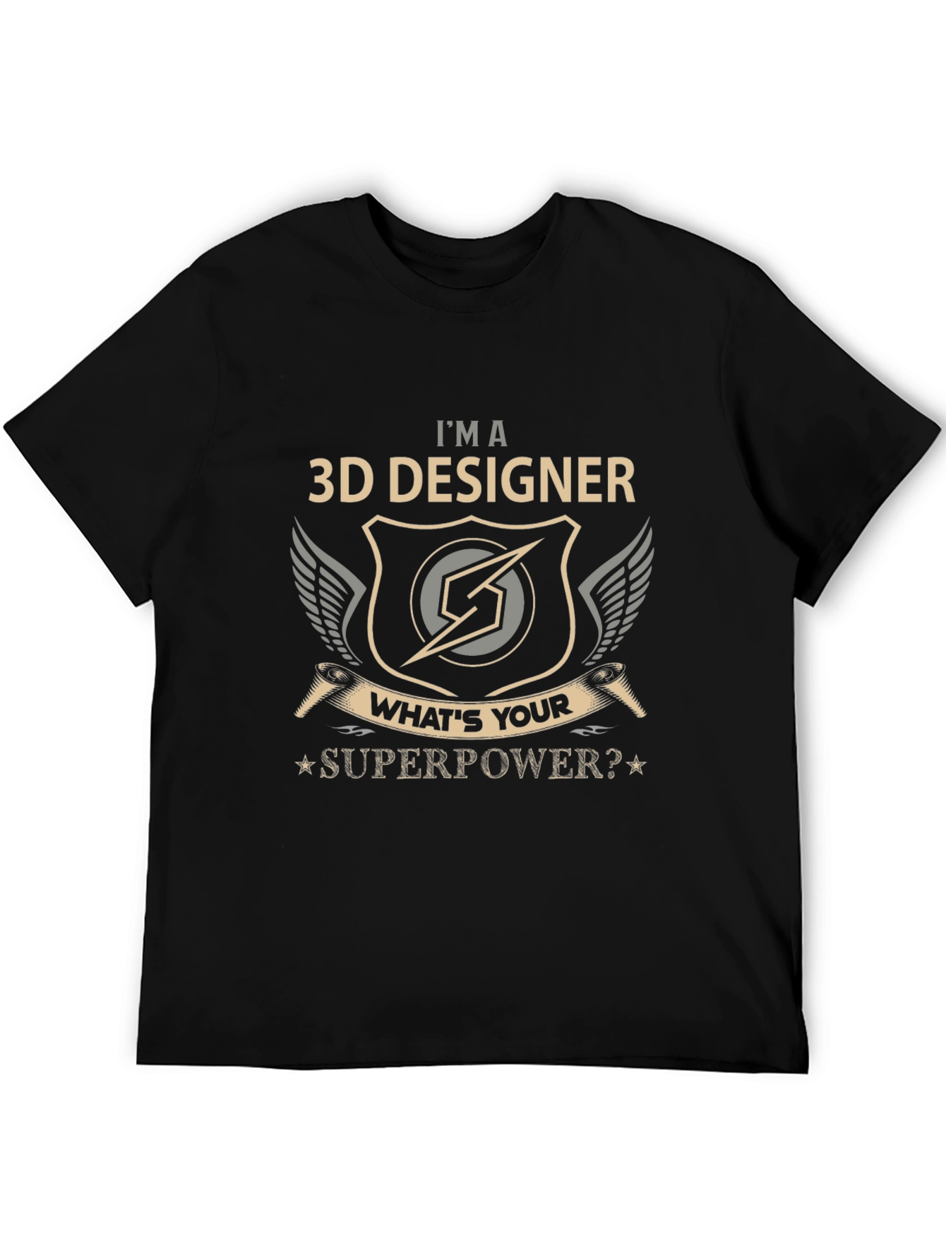 3D Designer Superpower T-Shirt