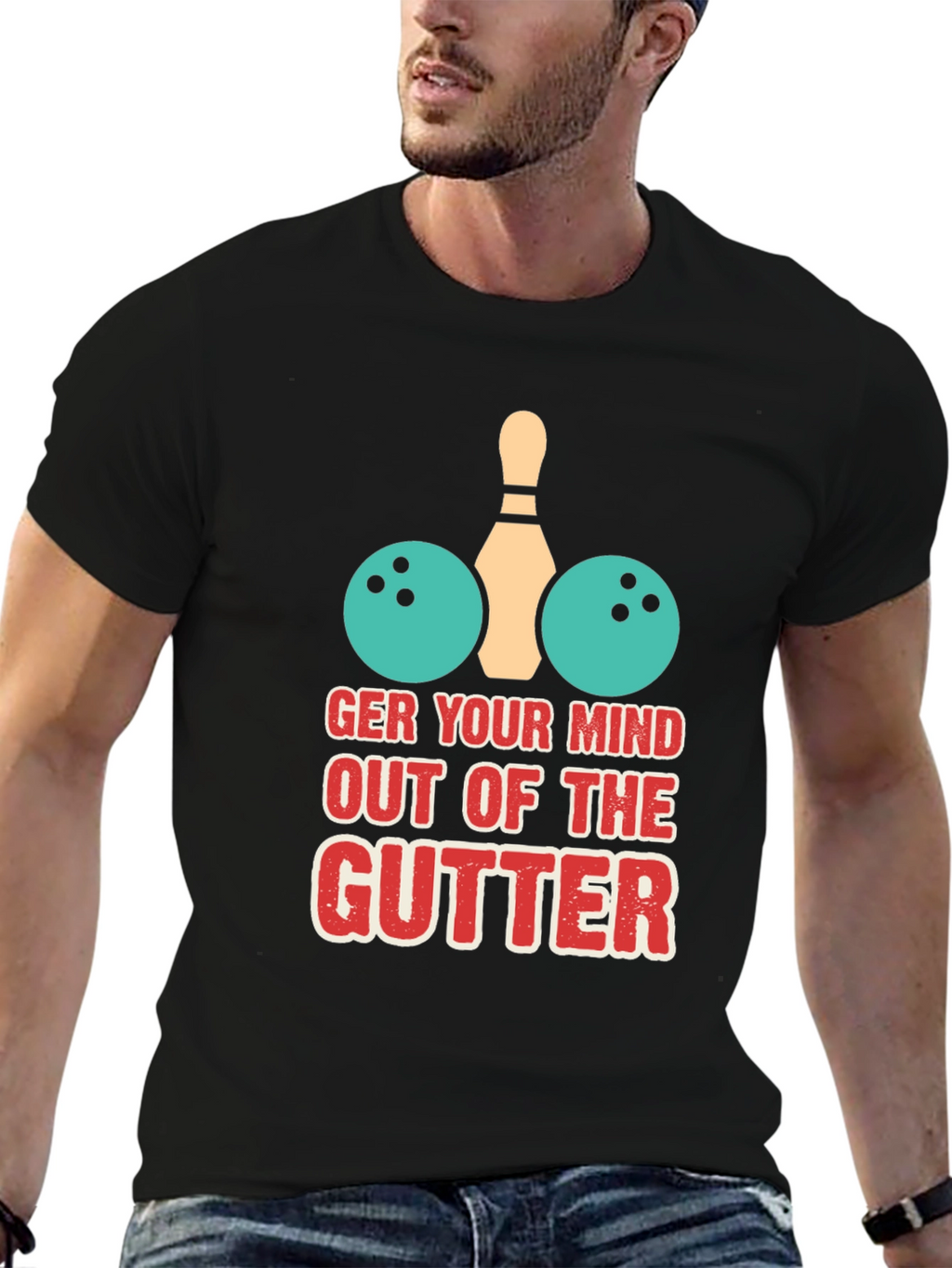 Bowling Mind Gutter Graphic Tee