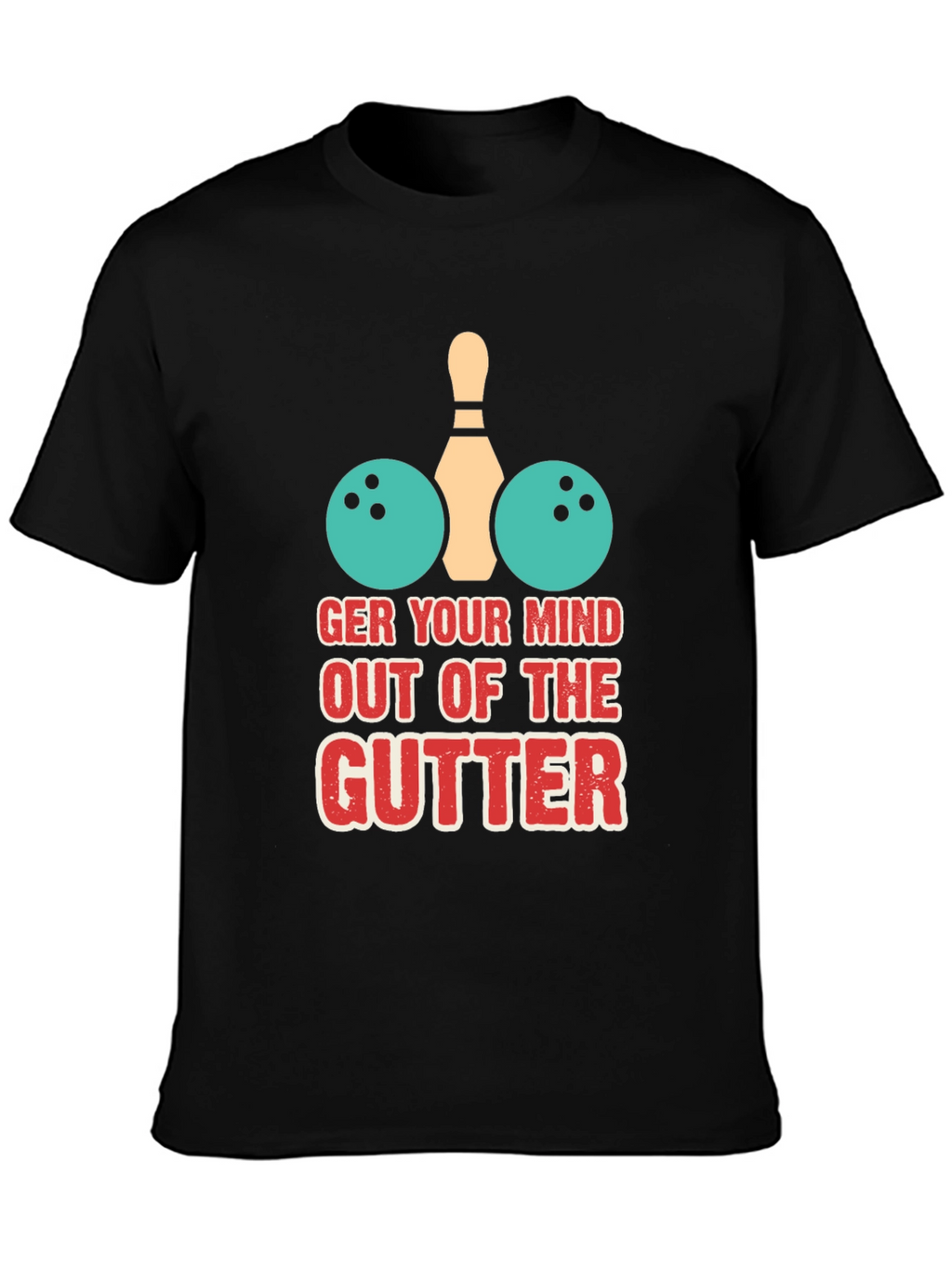 Bowling Mind Gutter Graphic Tee