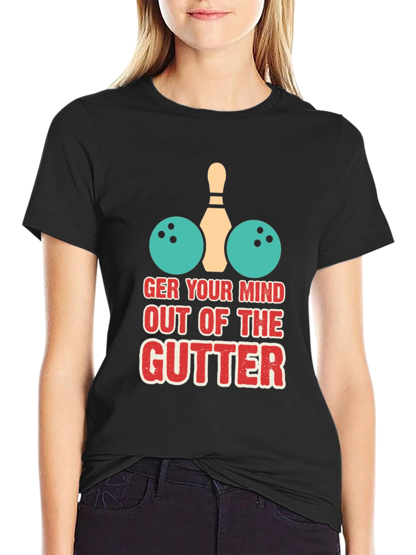 Bowling Mind Gutter Graphic Tee