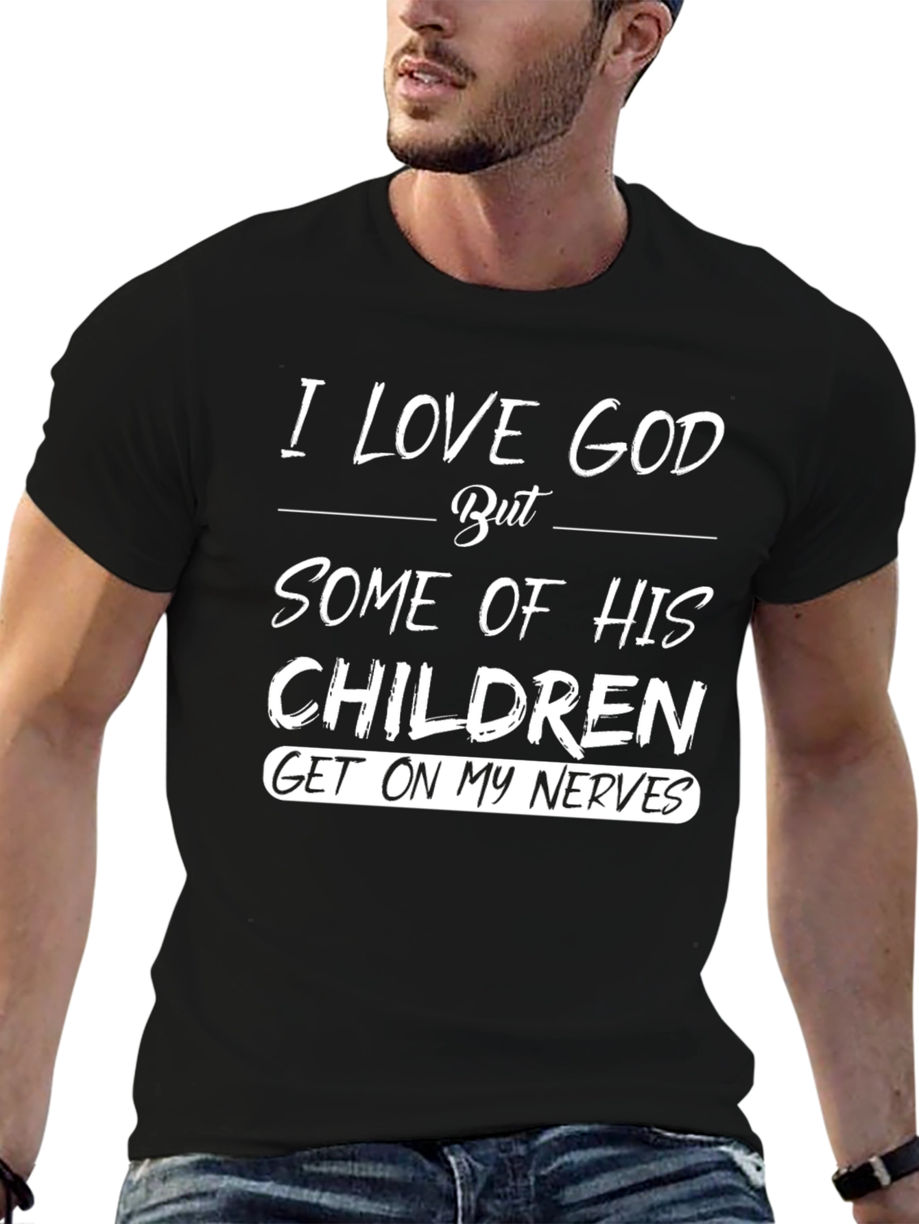 I Love God T-Shirt Funny Christian Humor Graphic Tee