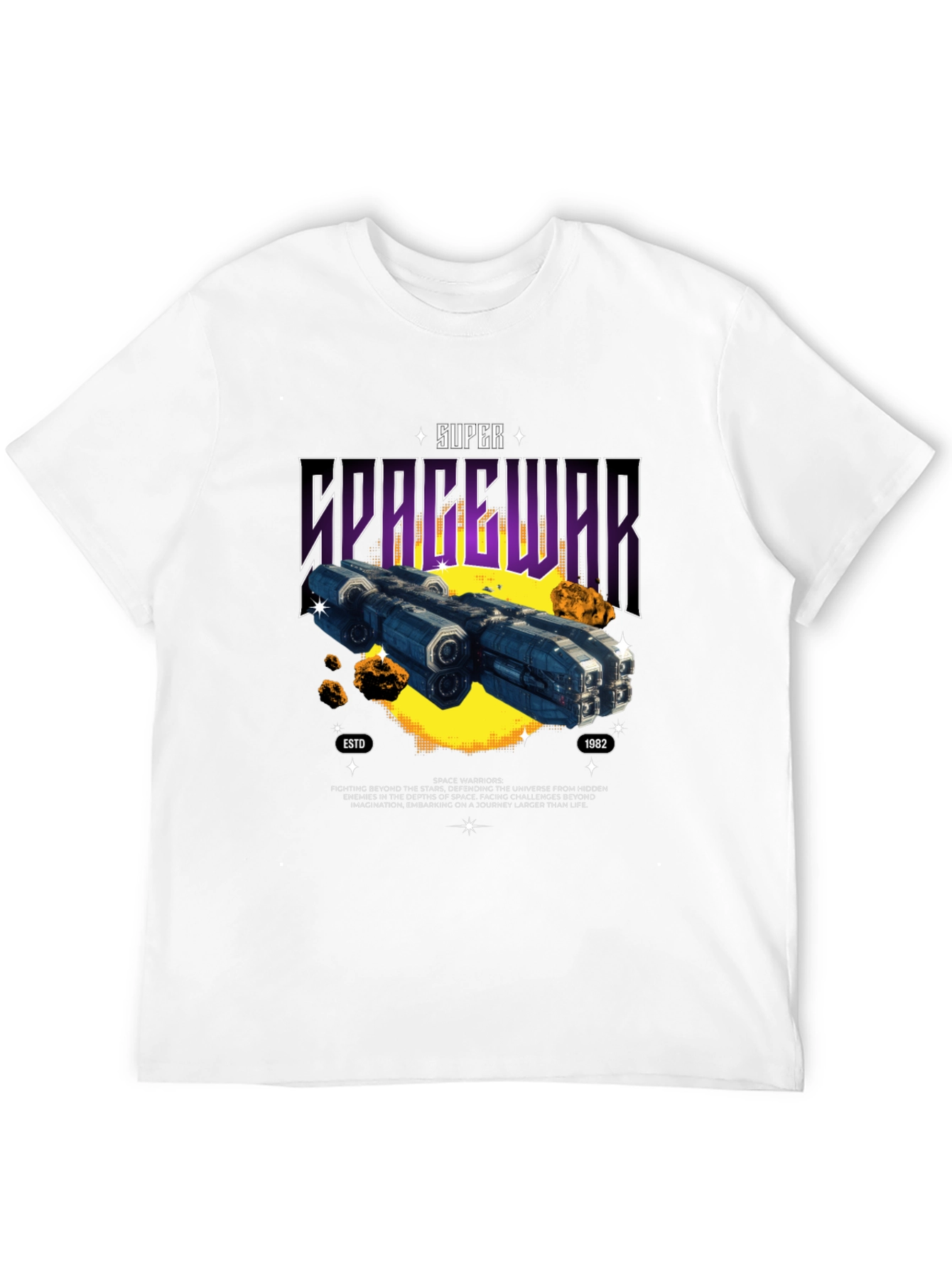 Super Spacewar T-Shirt - Retro Sci-Fi Graphic Tee