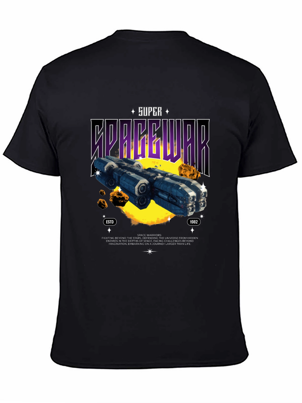 Super Spacewar T-Shirt - Retro Sci-Fi Graphic Tee