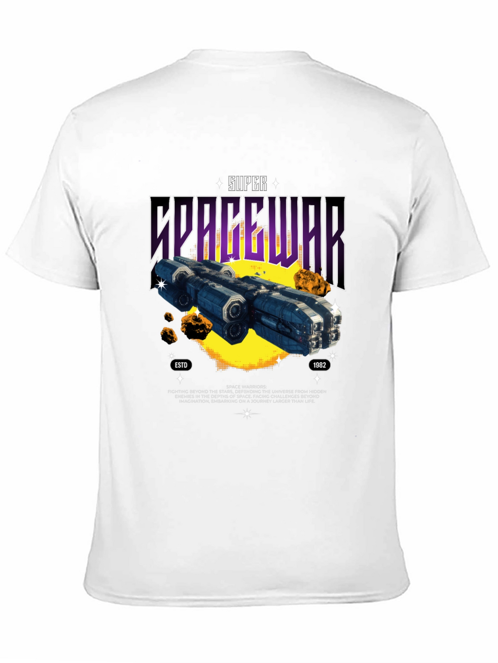 Super Spacewar T-Shirt - Retro Sci-Fi Graphic Tee