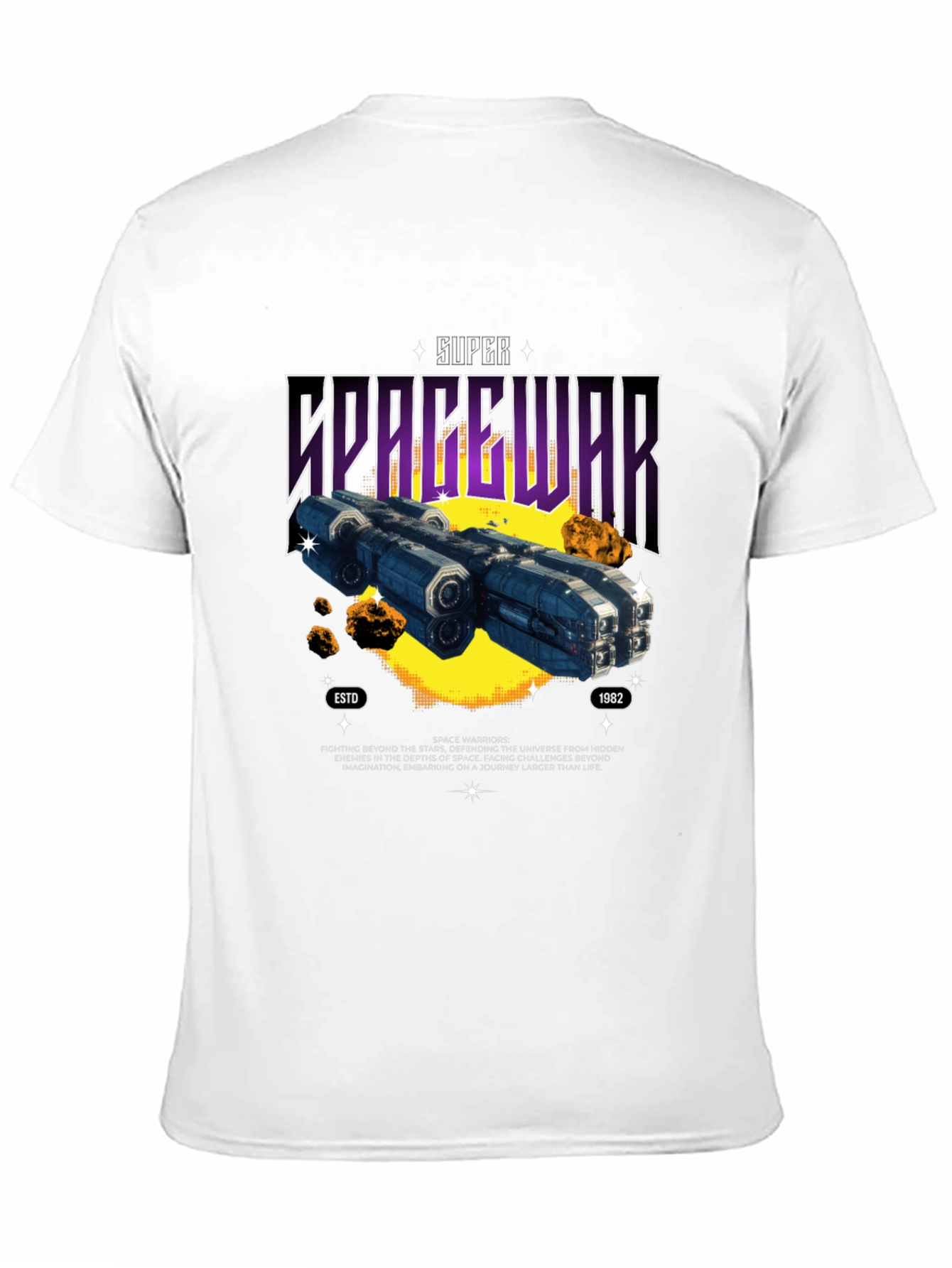 Super Spacewar T-Shirt - Retro Sci-Fi Graphic Tee