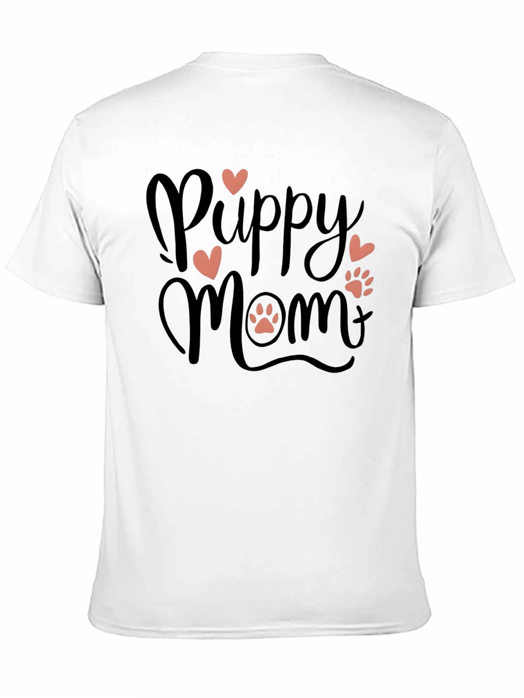 Puppy Mom Black T-Shirt - Dog Lover Tee