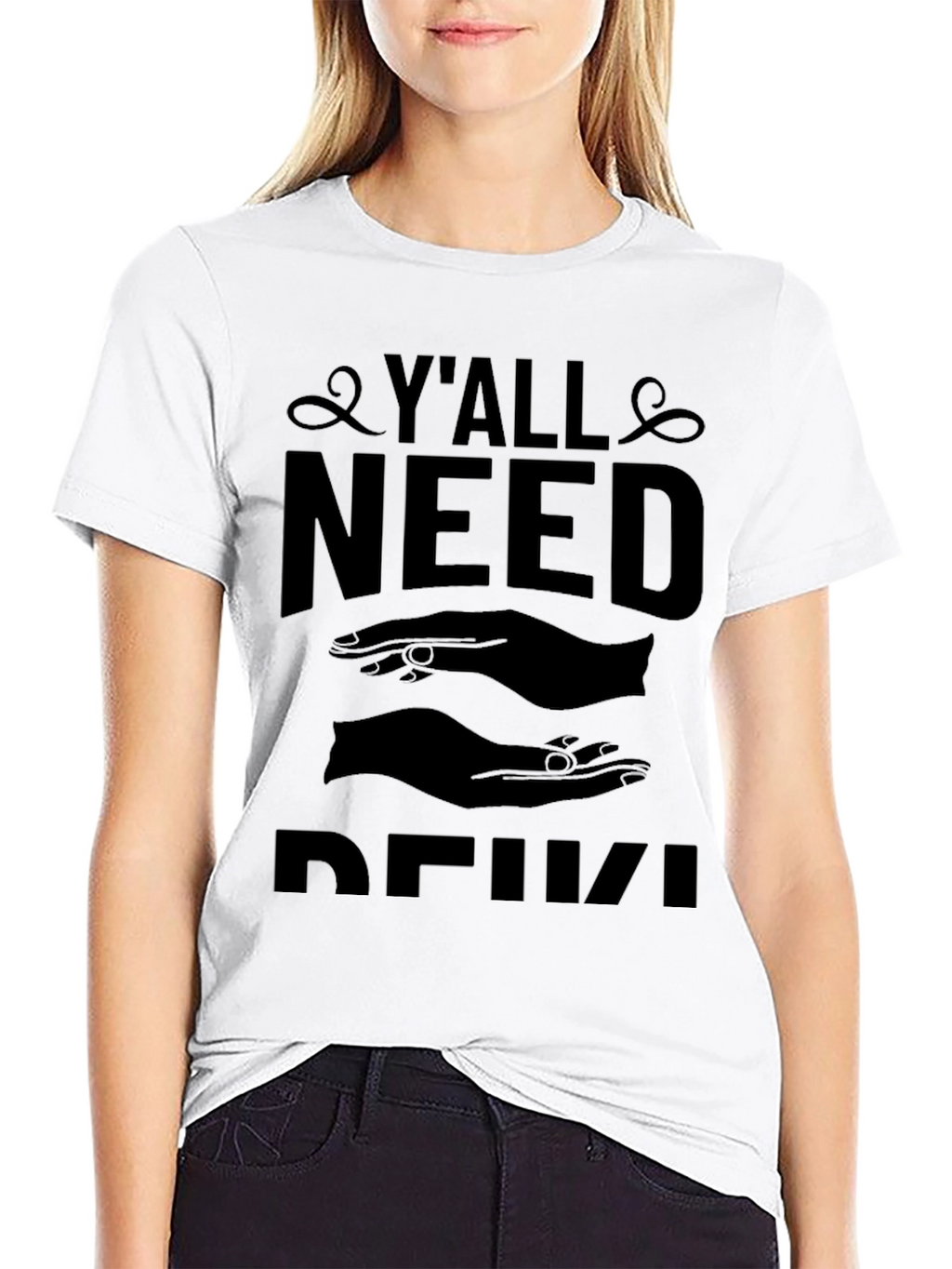 Yall Need Reiki Black T-Shirt