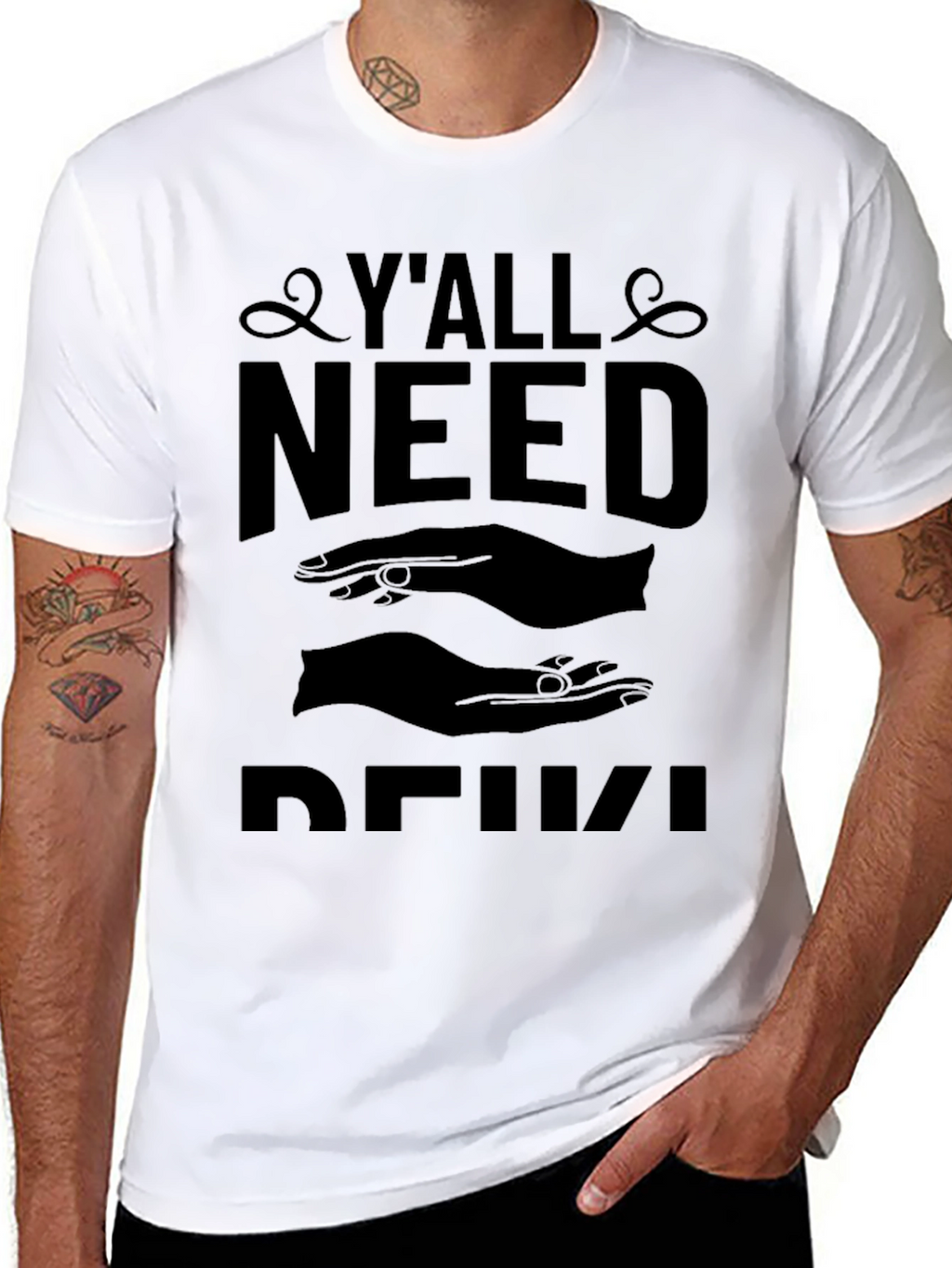Yall Need Reiki Black T-Shirt