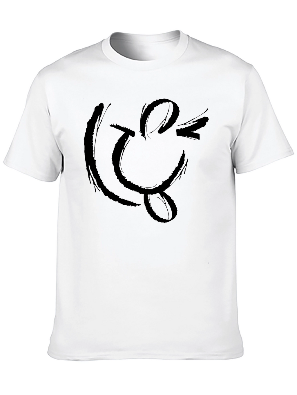 Smiley Face Graphic T-Shirt - Casual Comfort