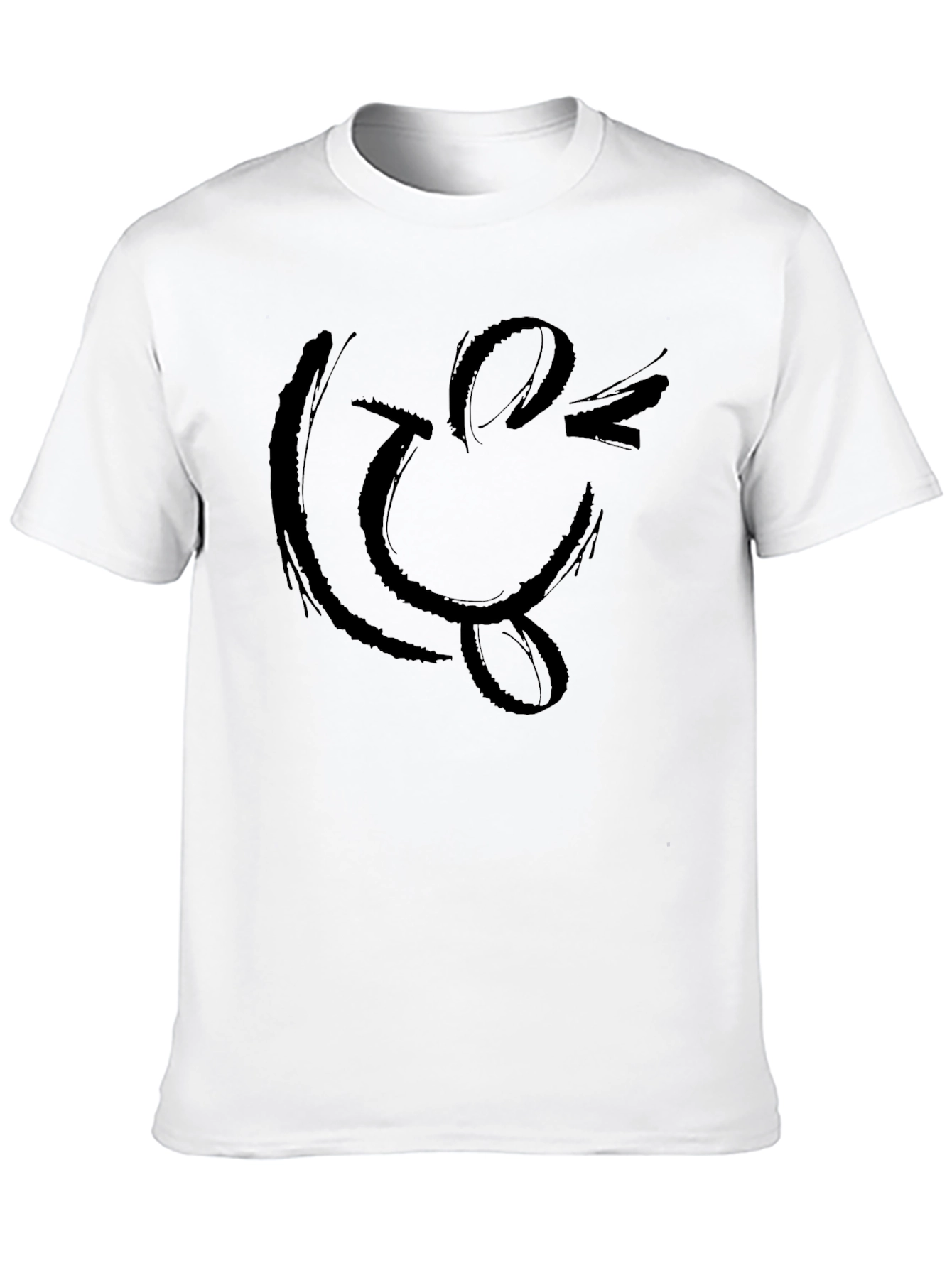 Smiley Face Graphic T-Shirt - Casual Comfort