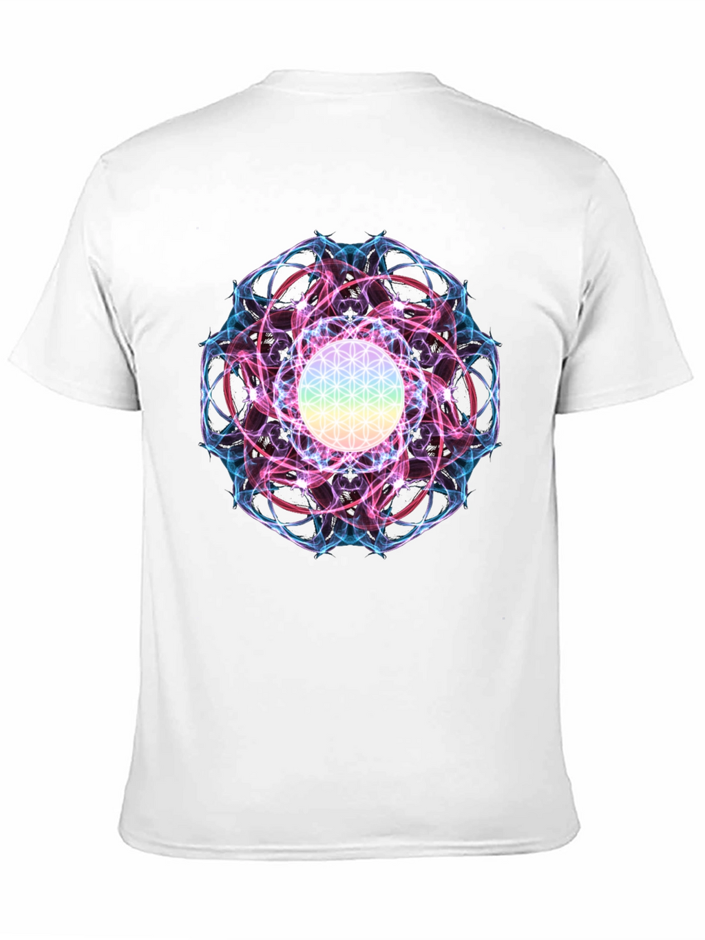 Flower of Life Graphic Tee - Spiritual Design