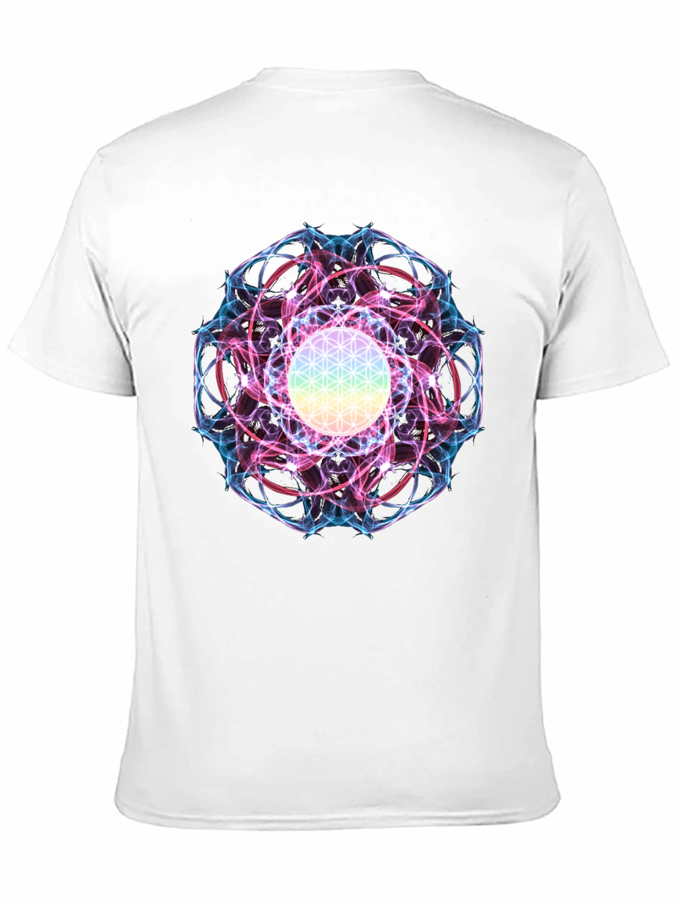 Flower of Life Graphic Tee - Spiritual Design