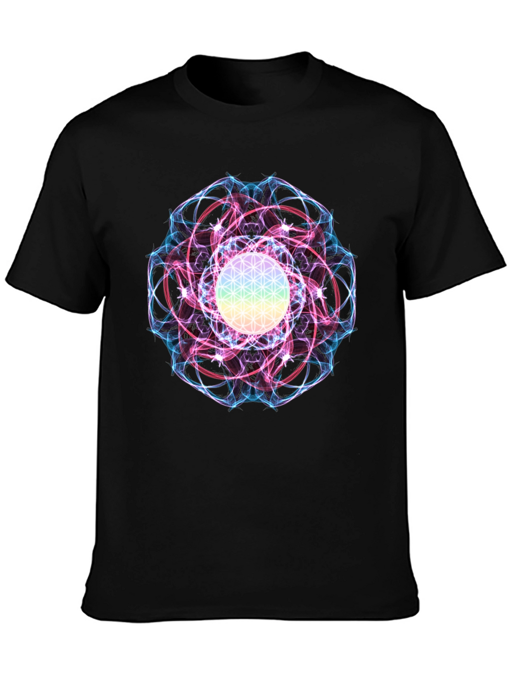 Flower of Life Graphic Tee - Spiritual Design