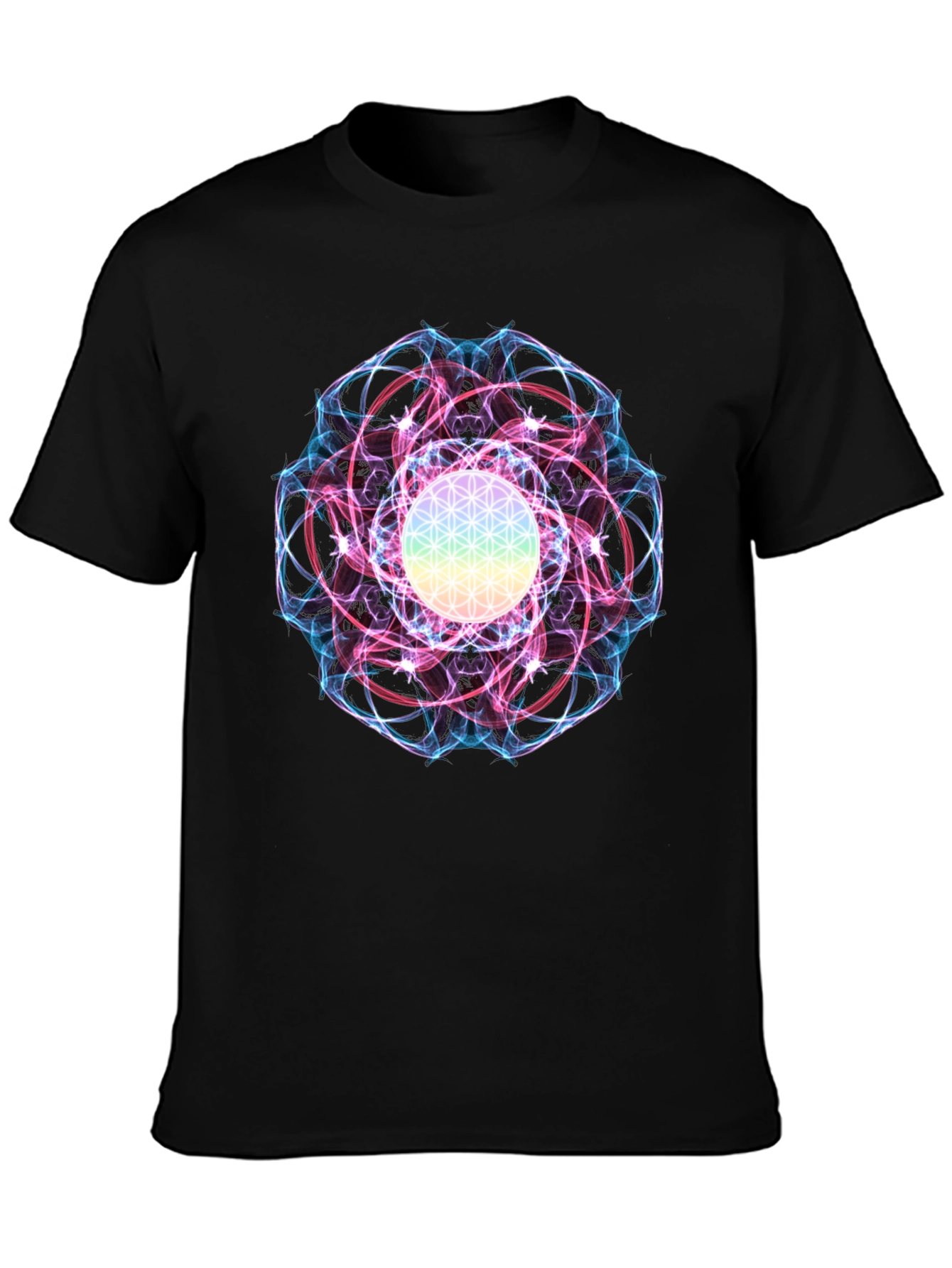 Flower of Life Graphic Tee - Spiritual Design
