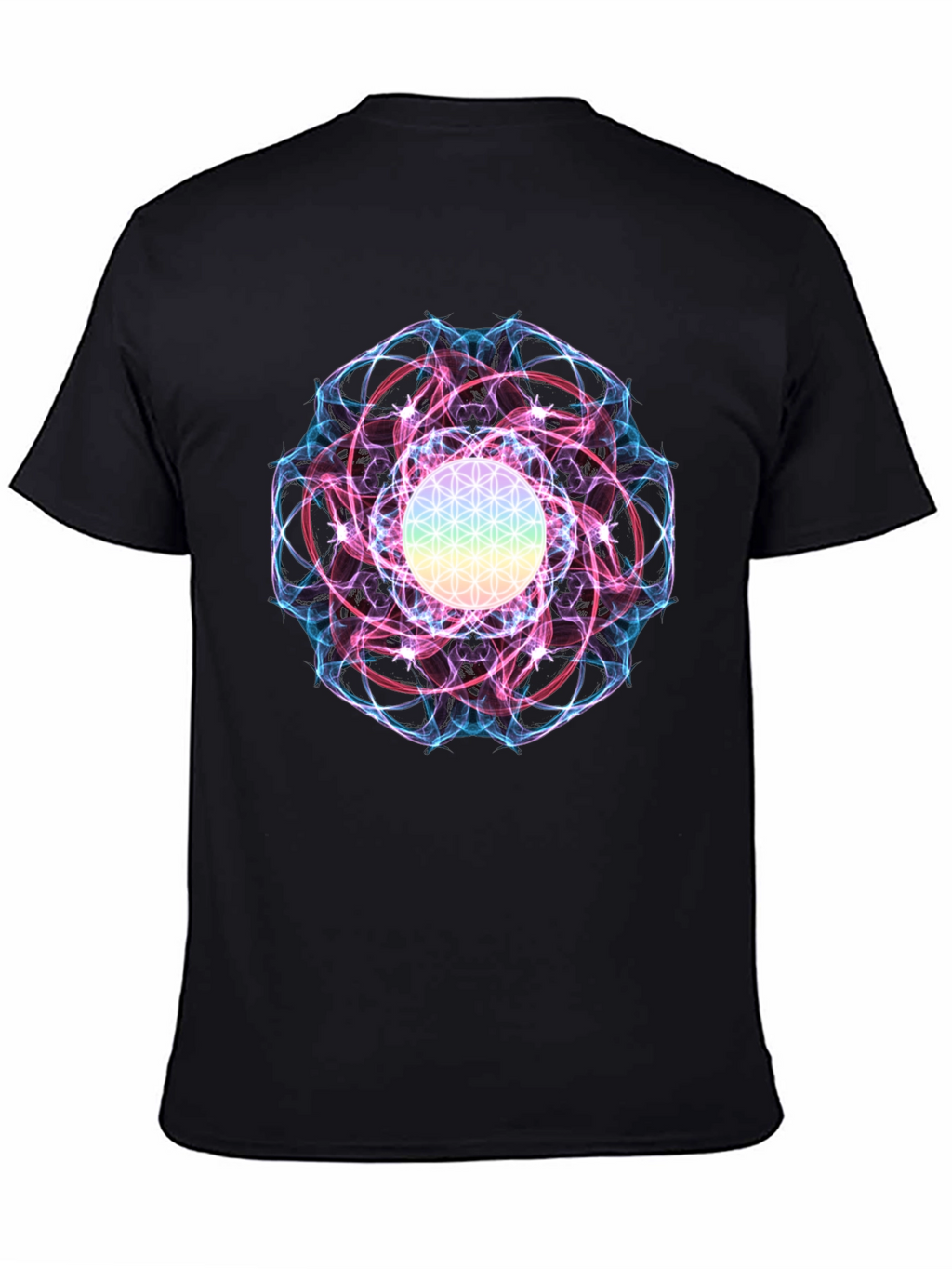 Flower of Life Graphic Tee - Spiritual Design