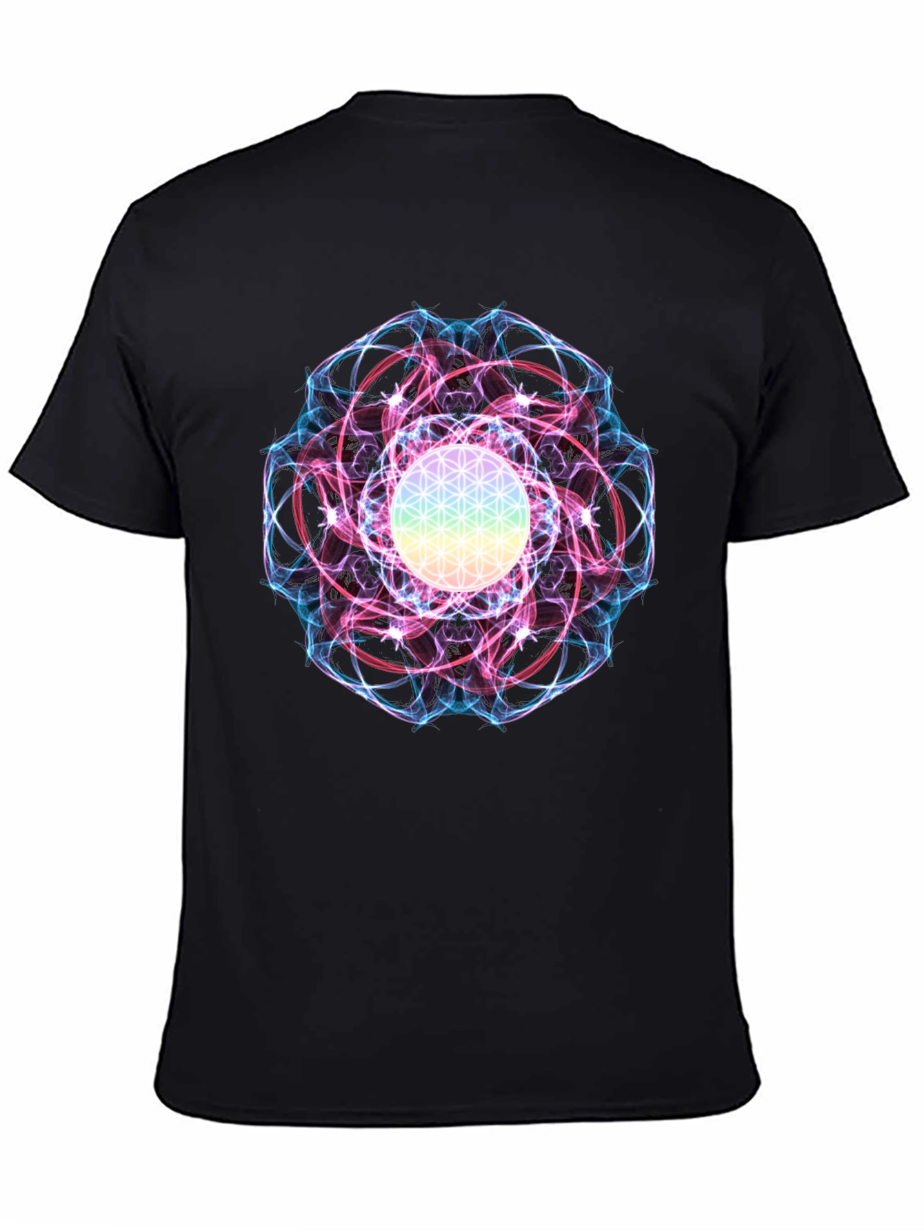 Flower of Life Graphic Tee - Spiritual Design