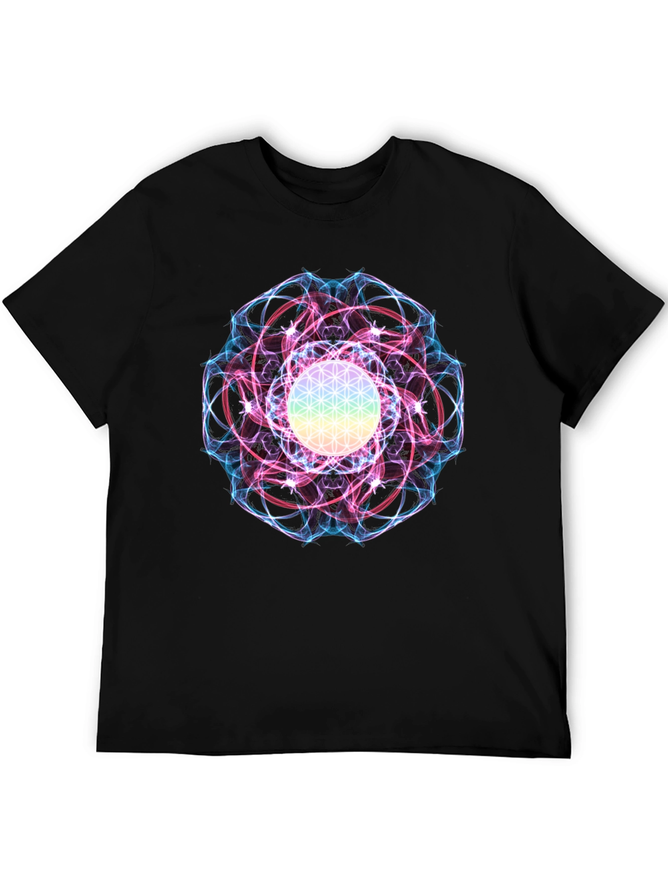 Flower of Life Graphic Tee - Spiritual Design