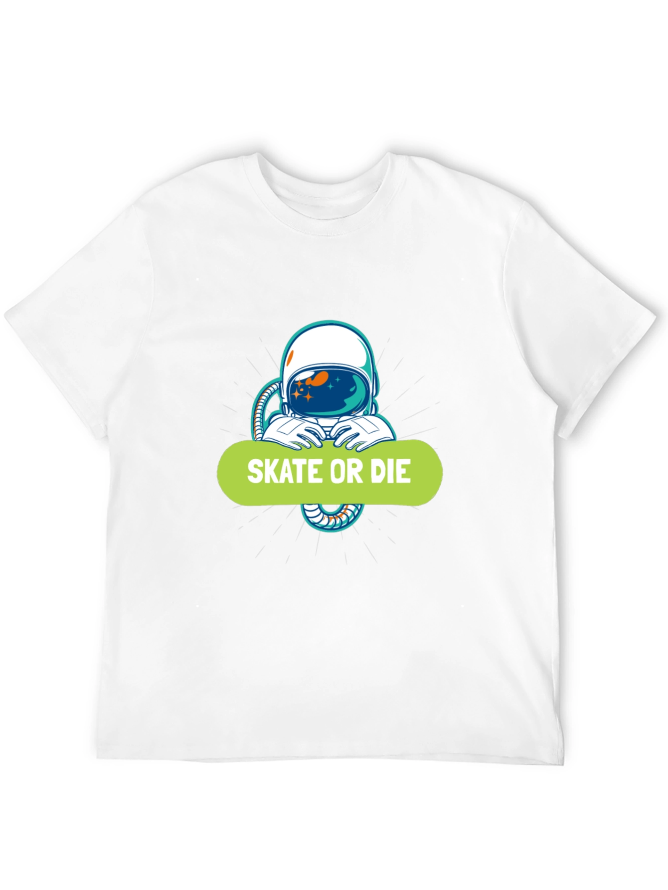 Skate or Die Astronaut Graphic Tee