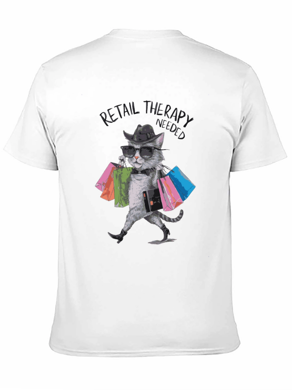 Retail Therapy Cat T-Shirt
