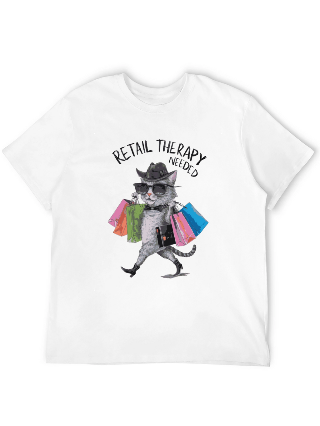 Retail Therapy Cat T-Shirt