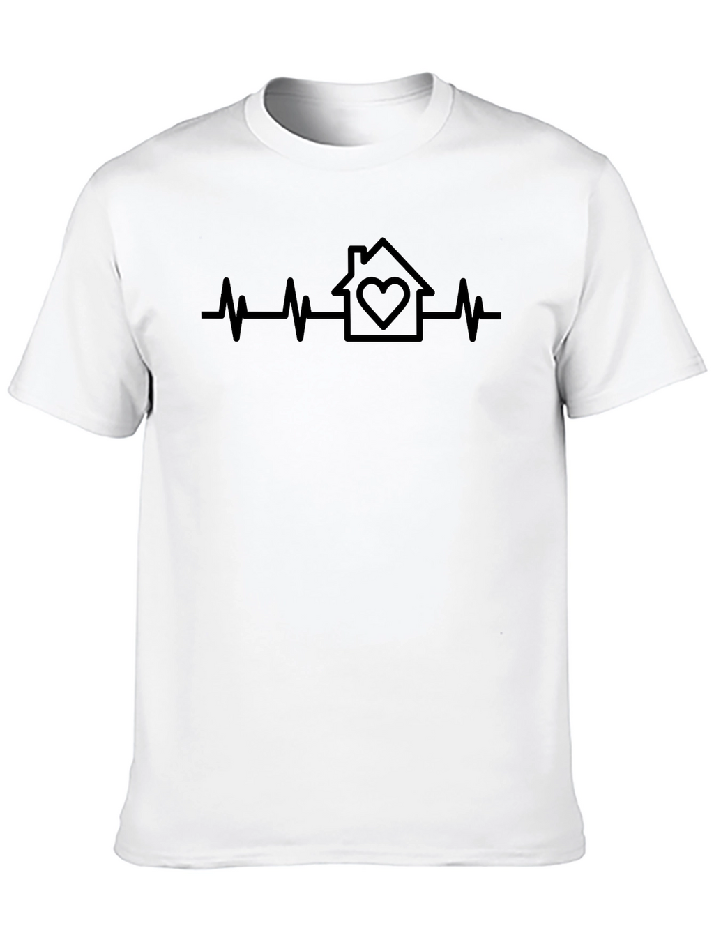 Home Heartbeat Black Tee