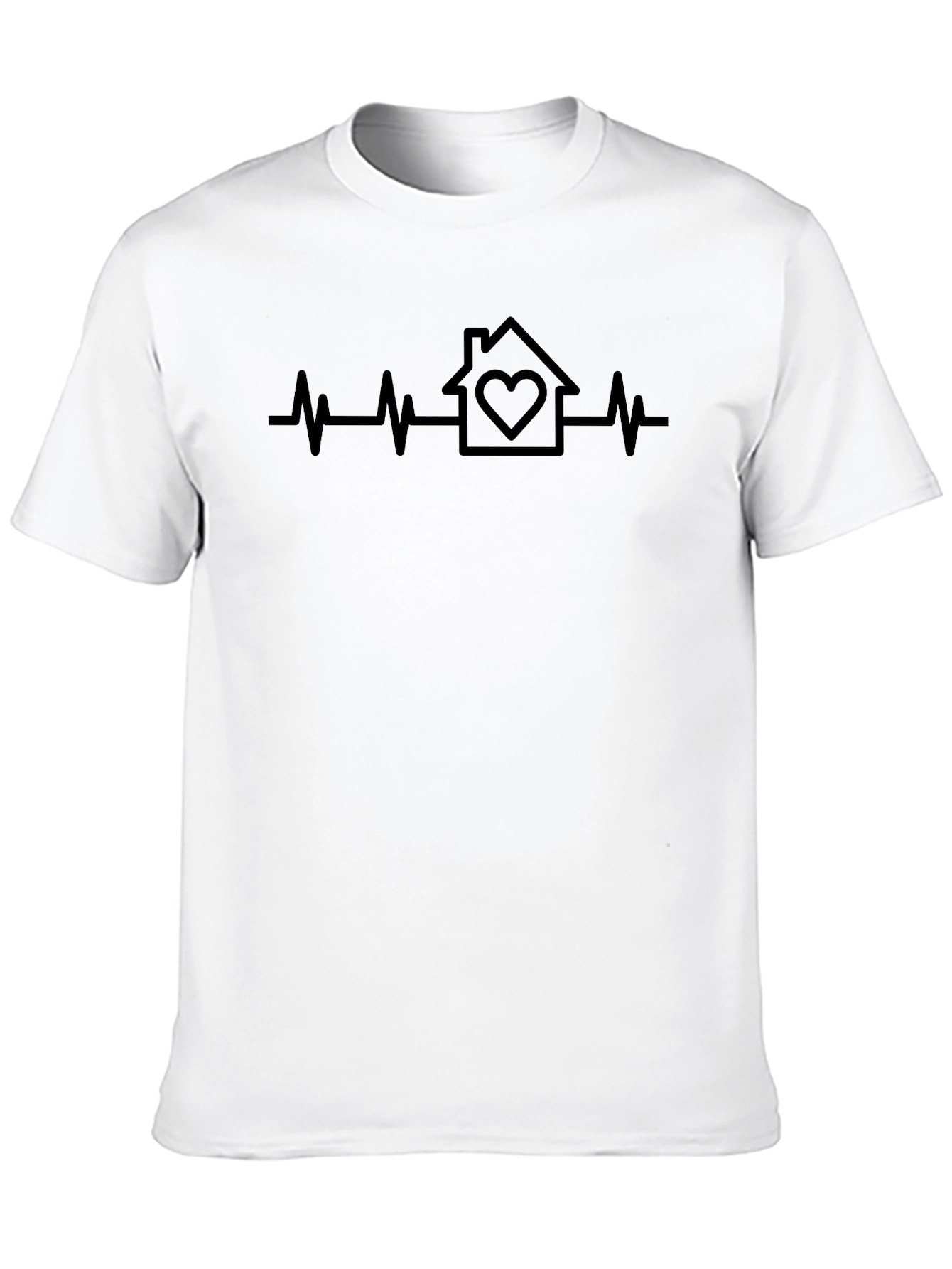 Home Heartbeat Black Tee