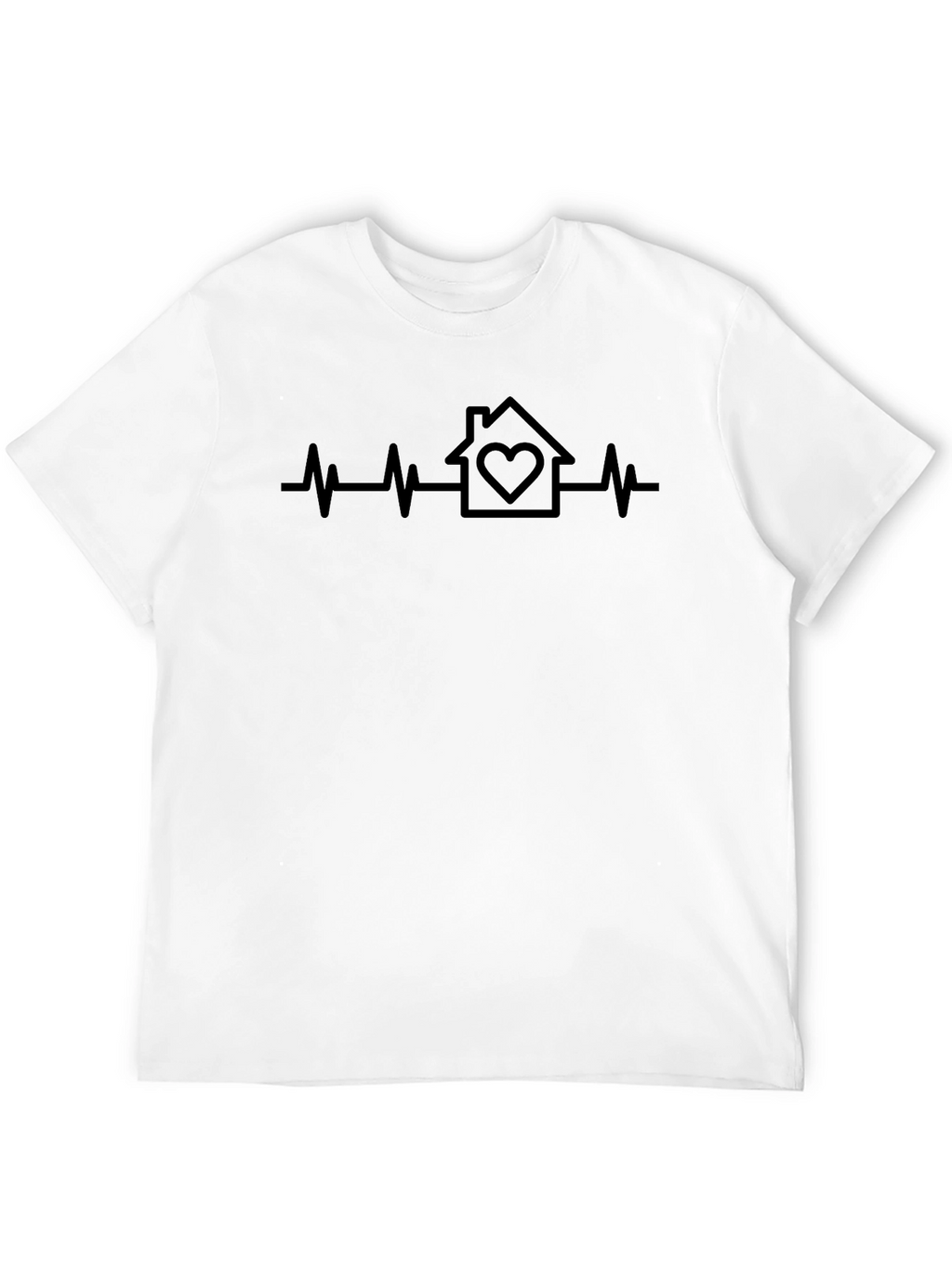 Home Heartbeat Black Tee