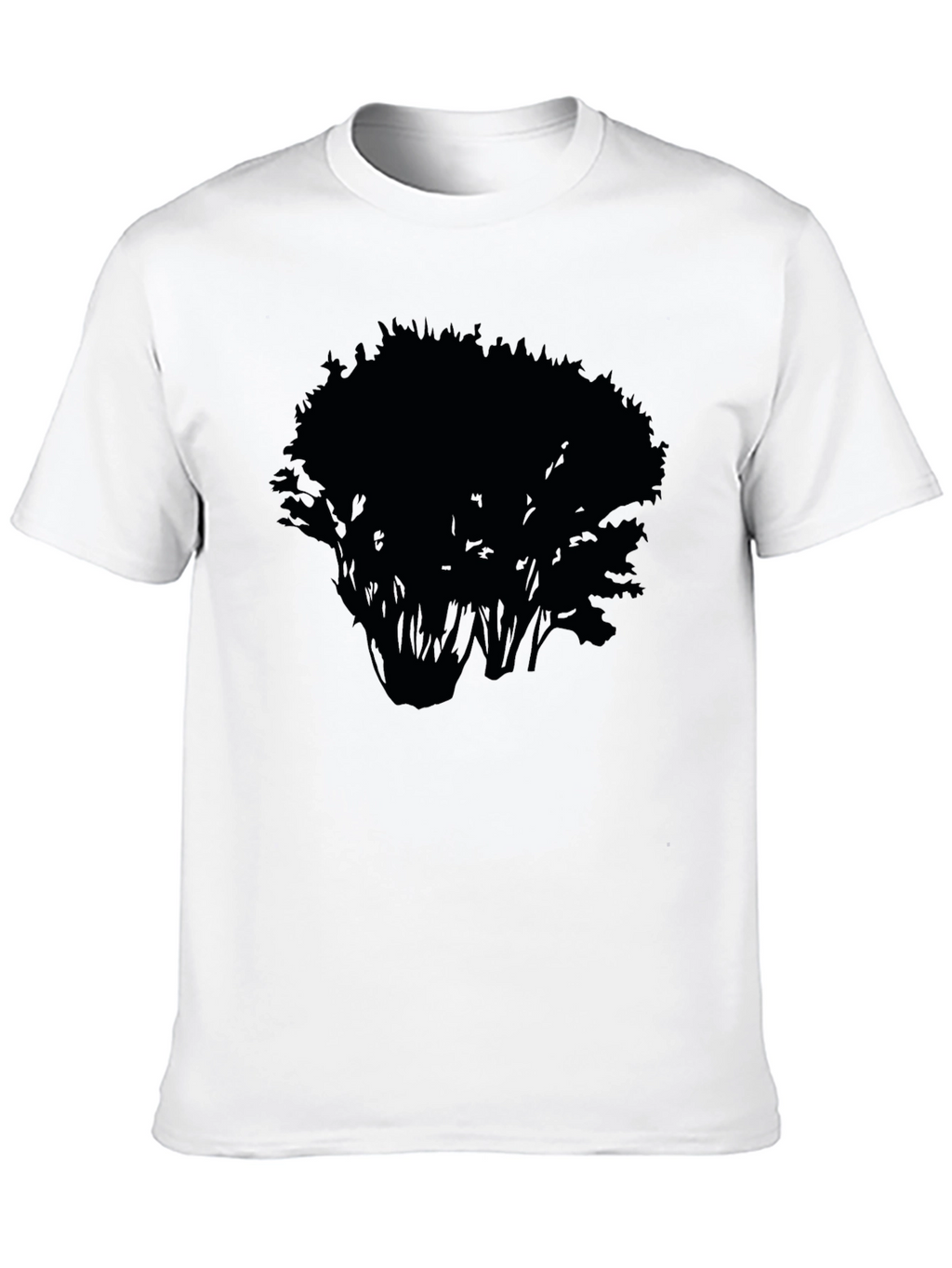 Mens Black Tree Graphic Tee - Nature Inspired Style