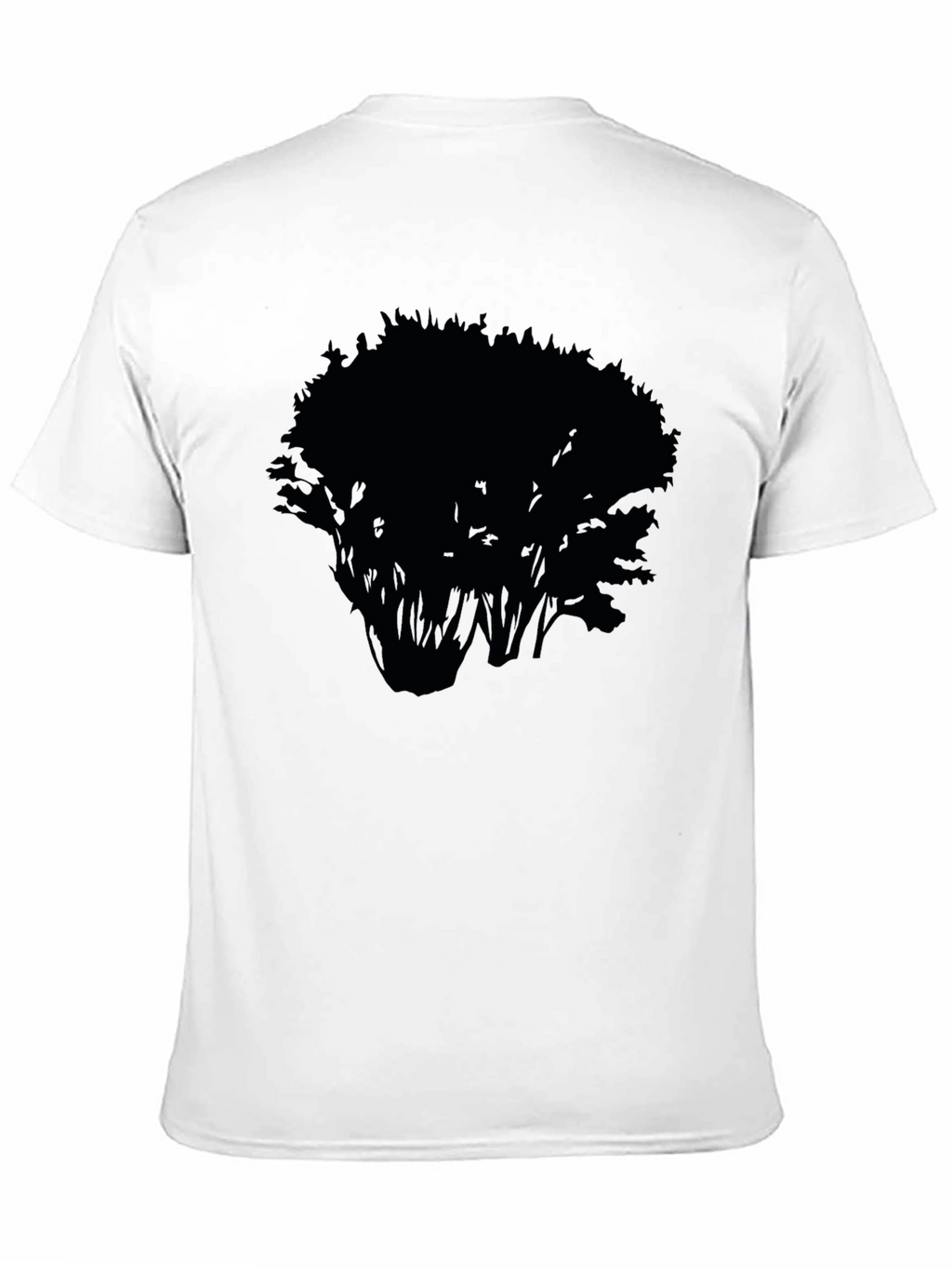 Mens Black Tree Graphic Tee - Nature Inspired Style
