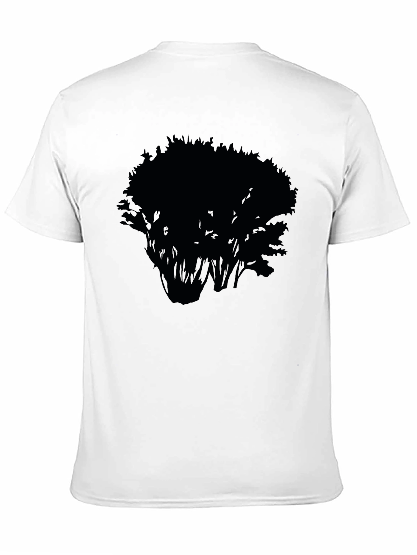 Mens Black Tree Graphic Tee - Nature Inspired Style