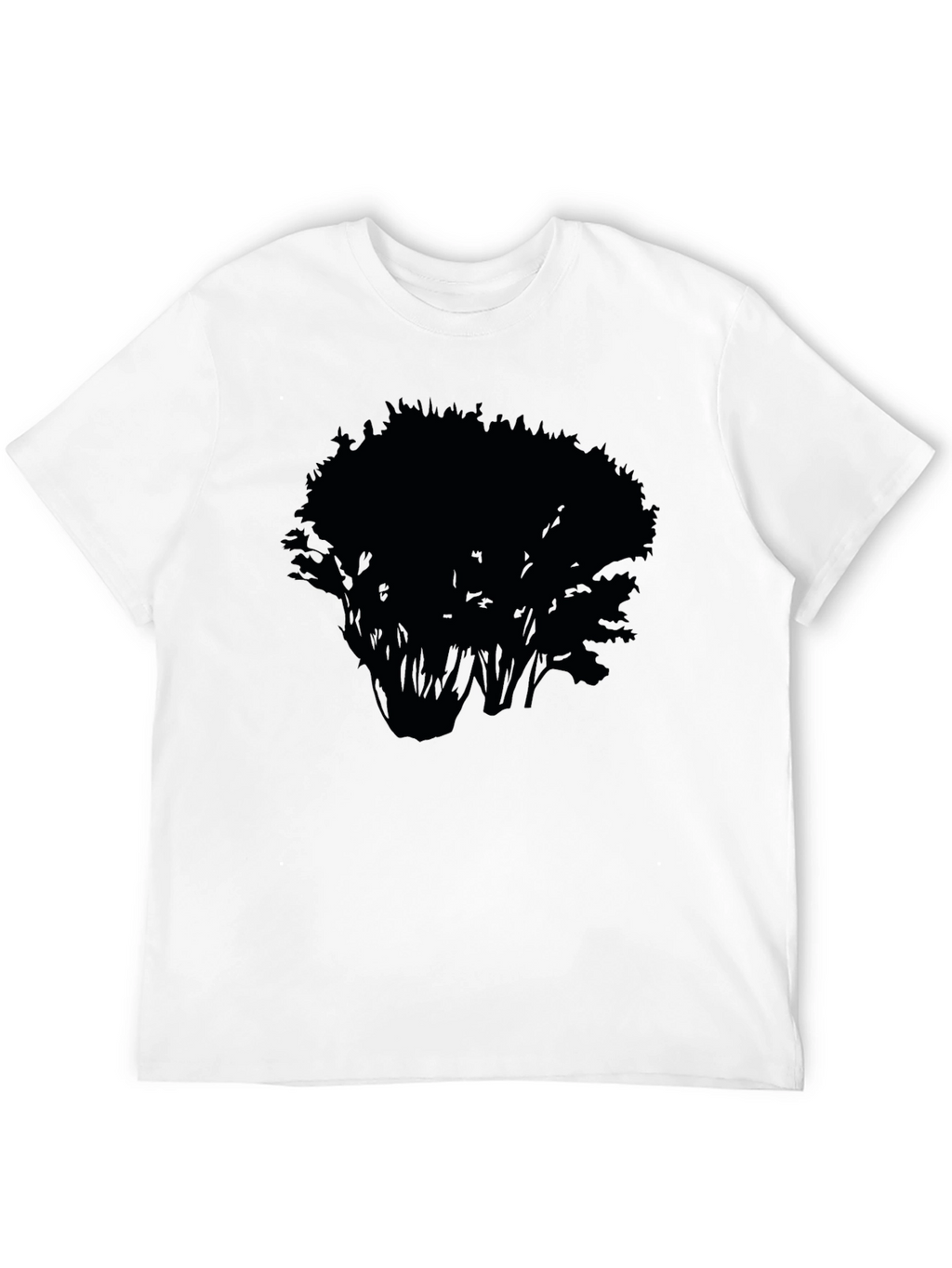 Mens Black Tree Graphic Tee - Nature Inspired Style